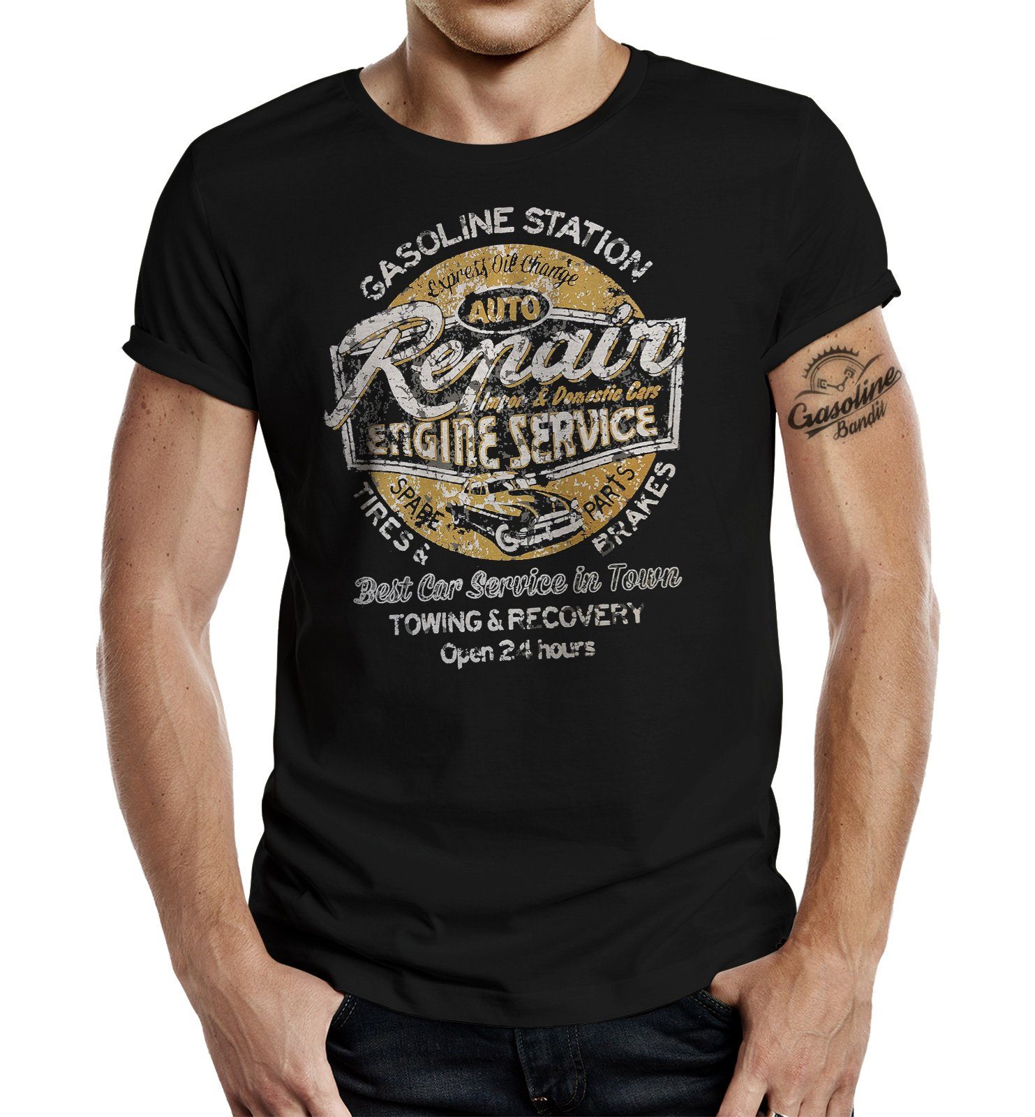 GASOLINE BANDIT® T-Shirt im Biker Racer günstig online kaufen