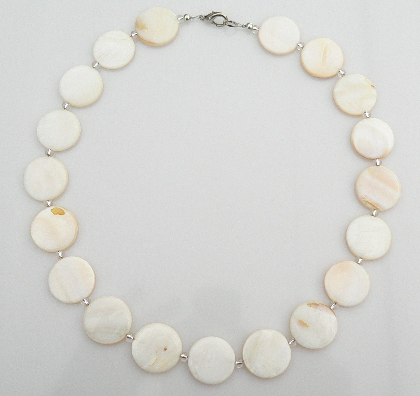traumschmuck Kette ohne Anhänger 405nn Halskette Collier Muschel Perlmutt S günstig online kaufen
