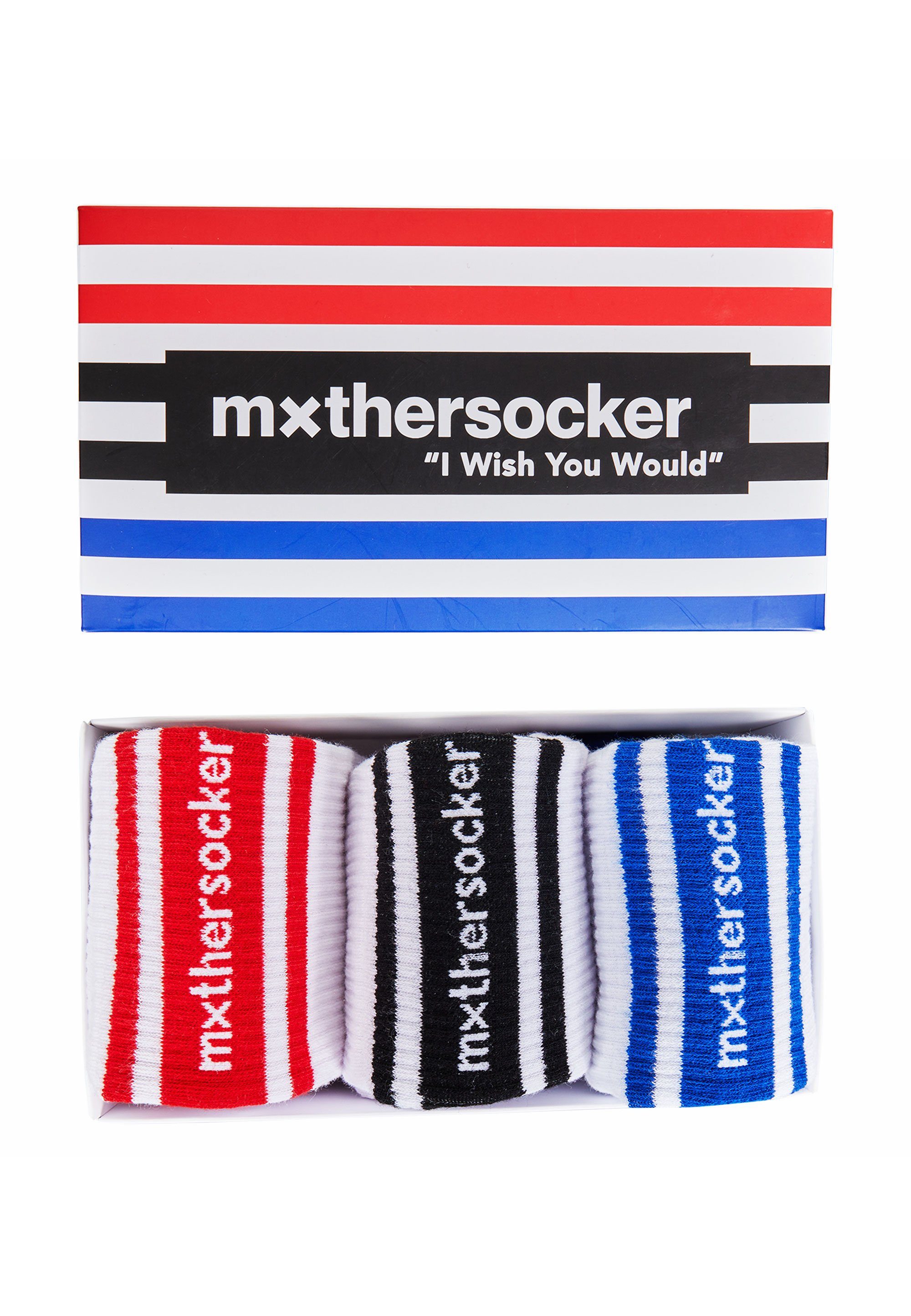 (3-Paar) weiß CLASSIC mit - Socken Markenschriftzug EIGHT EIGHTY trendigem Mxthersocker