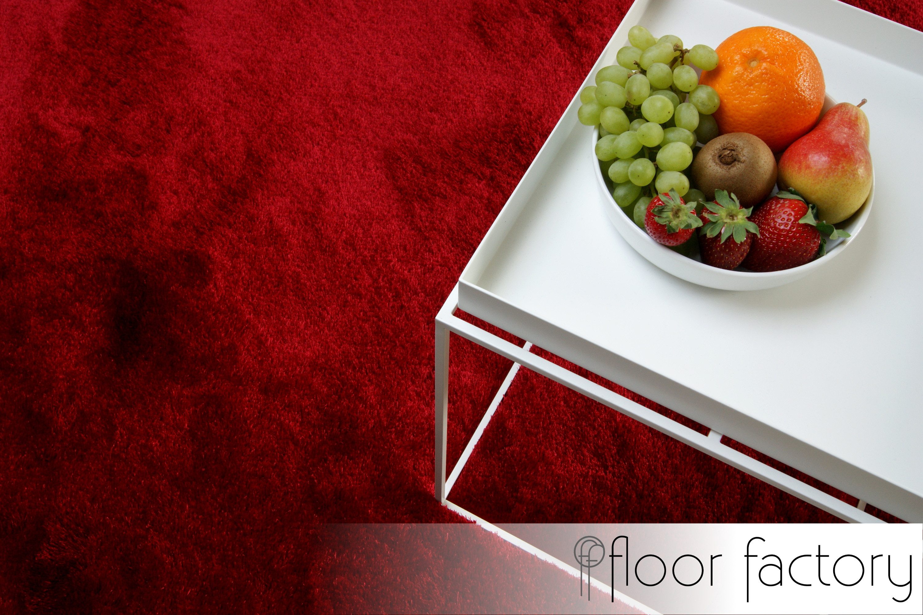 floor factory Hochflor-Teppich Satin, quadratisch, Höhe: 40 mm