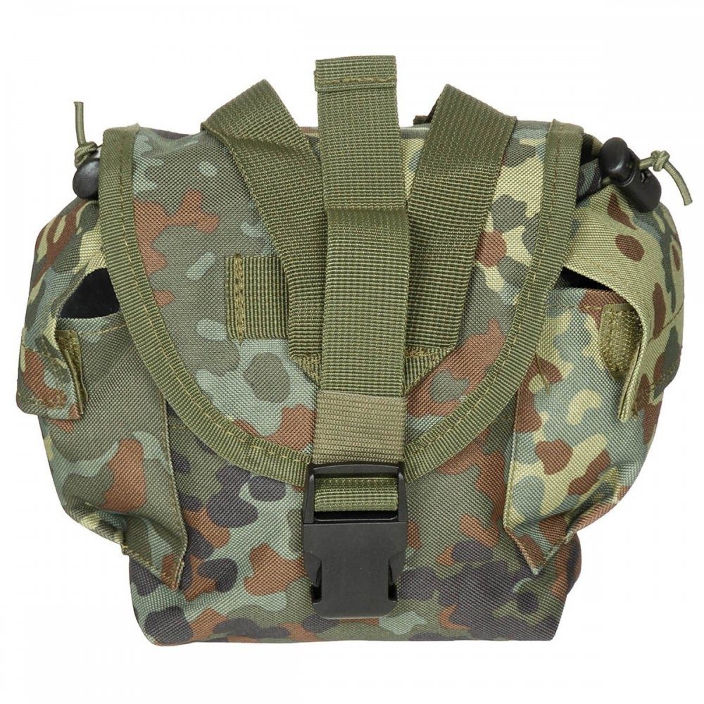 flecktarn Gürteltasche Tasche (Packung), "Molle", Trinkflaschen MFH Molle-Befestigungsschlaufen