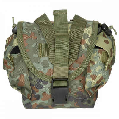 MFH Gürteltasche Trinkflaschen Tasche "Molle", flecktarn (Packung), Molle-Befestigungsschlaufen