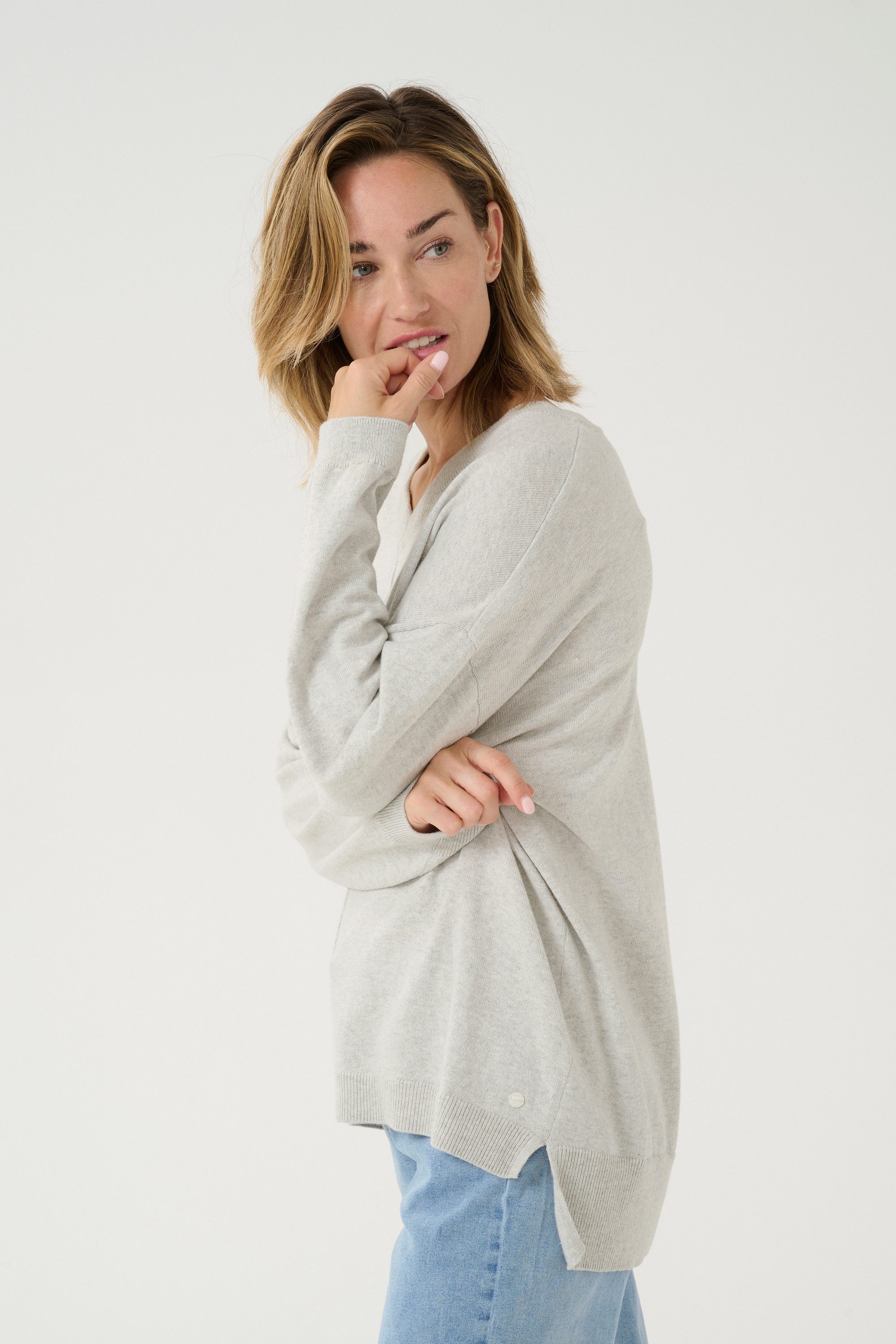 Cream Strickpullover Strickpullover CRAnva