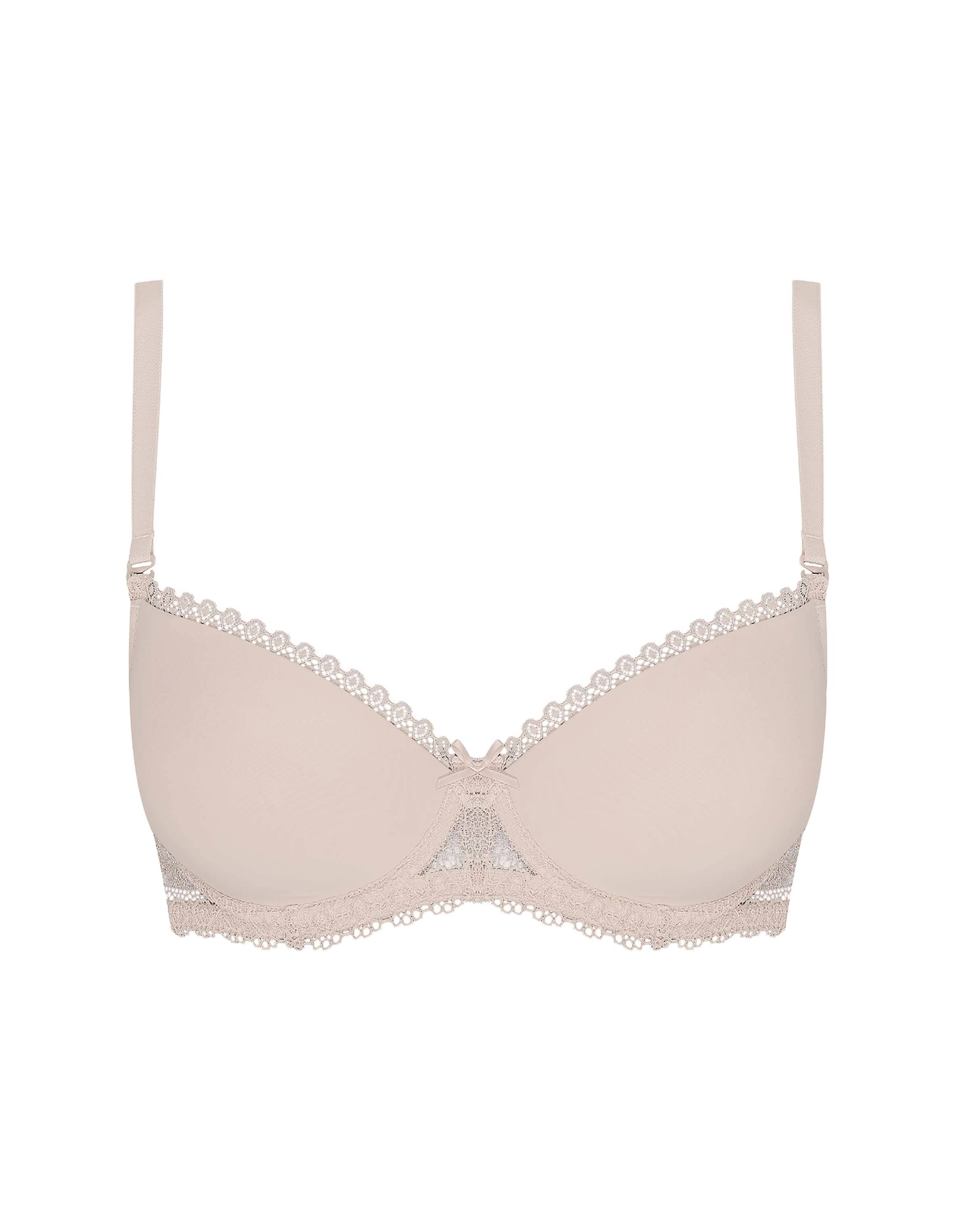 ESOTIQ Push-up-BH Push-up-BH Kassidy, glatte Cups, Spitzenbesatz