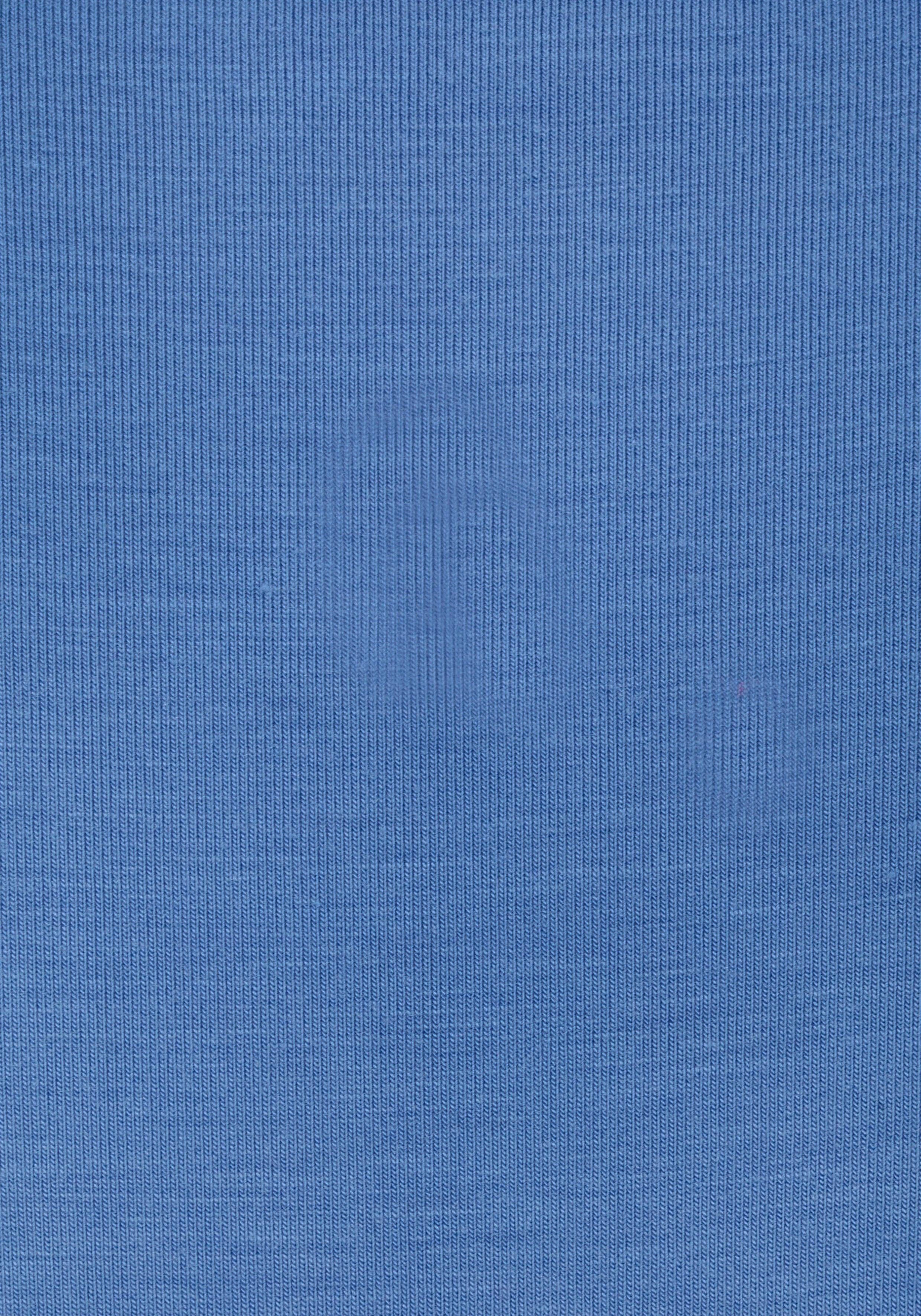 Beachtime Jerseykleid mit tiefem V-Ausschnitt in Wickeloptik, Sommerkleid, Basic