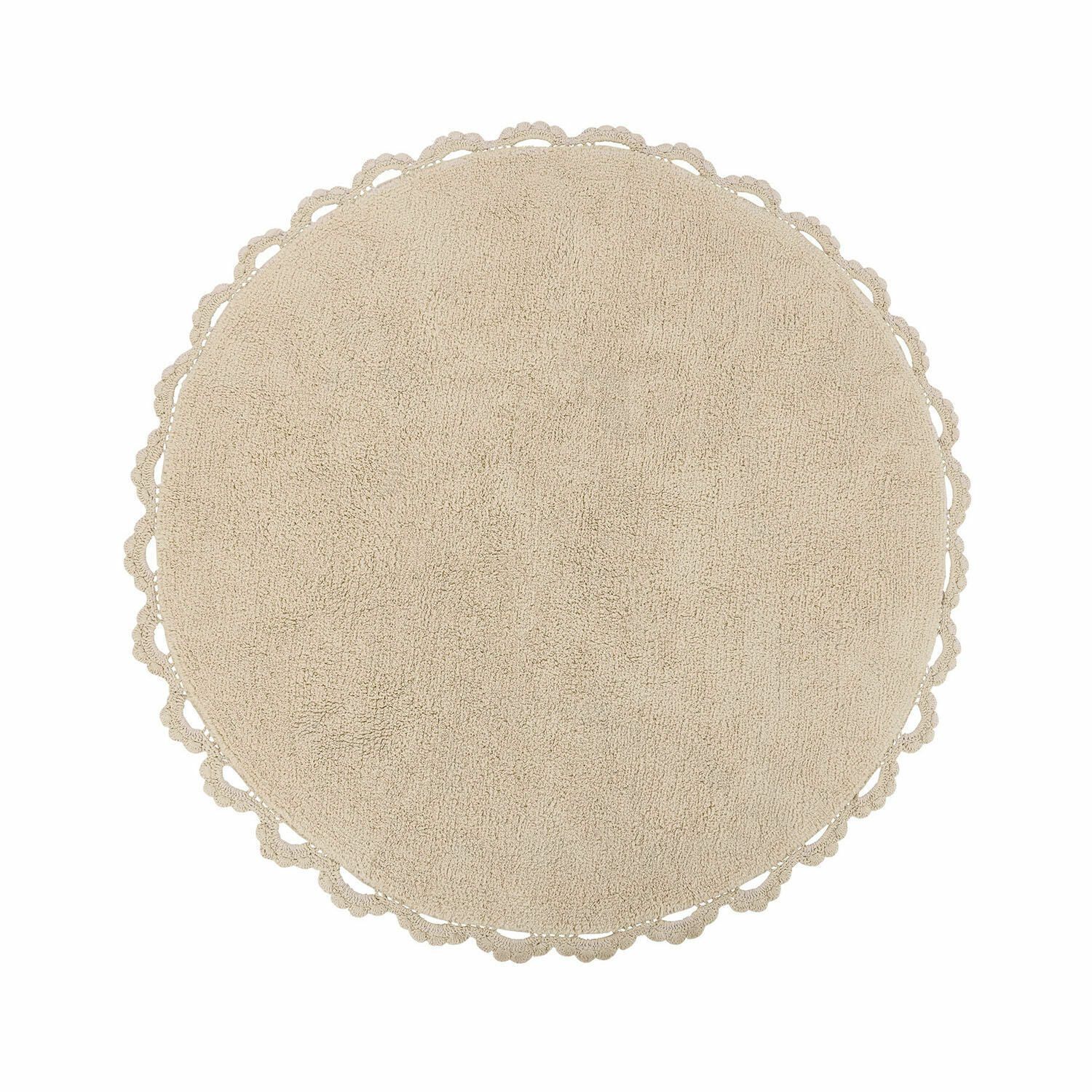 Mirabeau Teppich Teppich Arash creme, H/Ø ca. 2/120 cm, Florhöhe: Höhe: 1.50 cm, Höhe: 2.0 mm