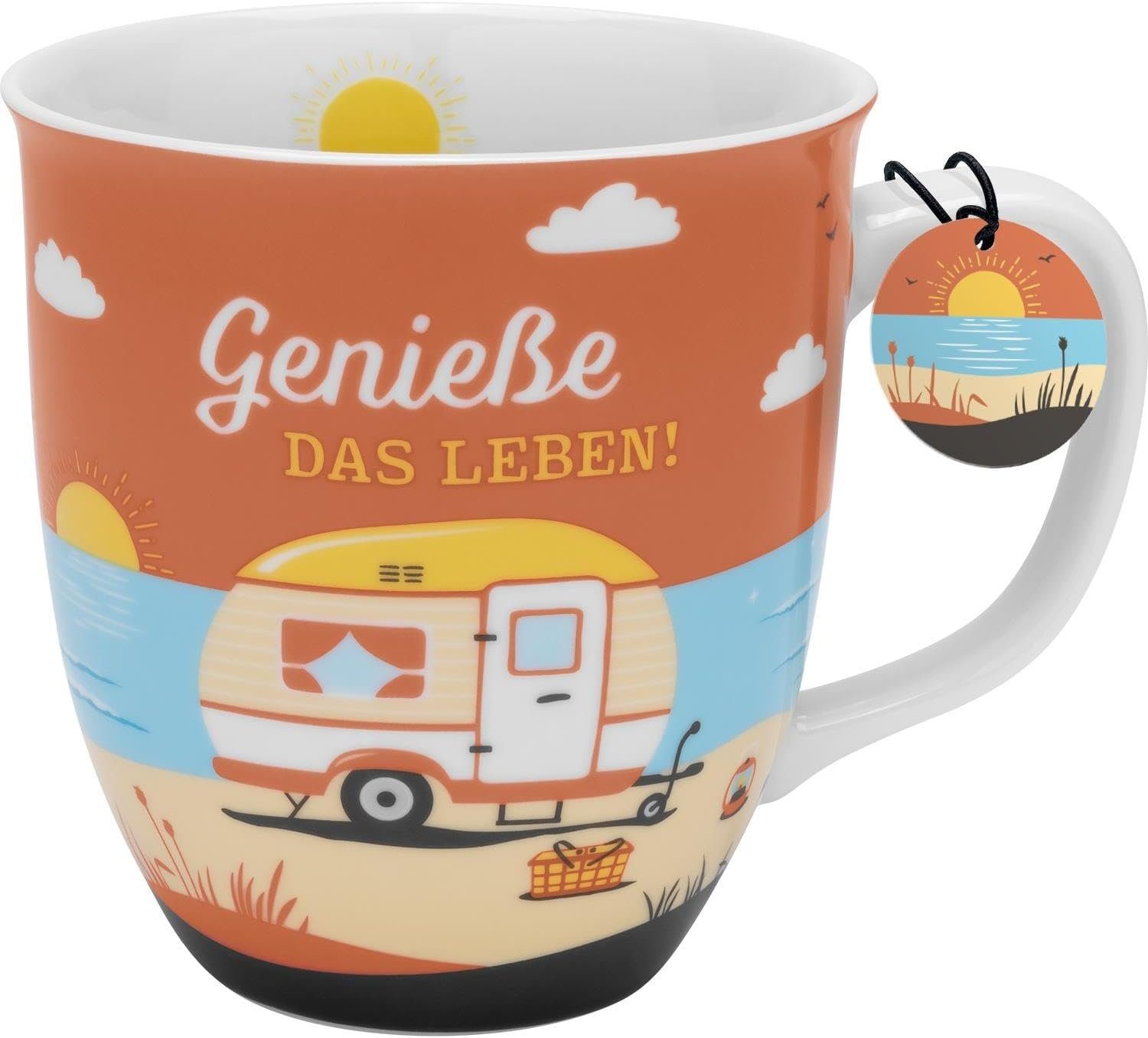 Sheepworld Tasse Tasse Kaffeetasse Kaffeebecher Teetasse Sheepworld 40cl Fernweh Meer, Material: Porzellan