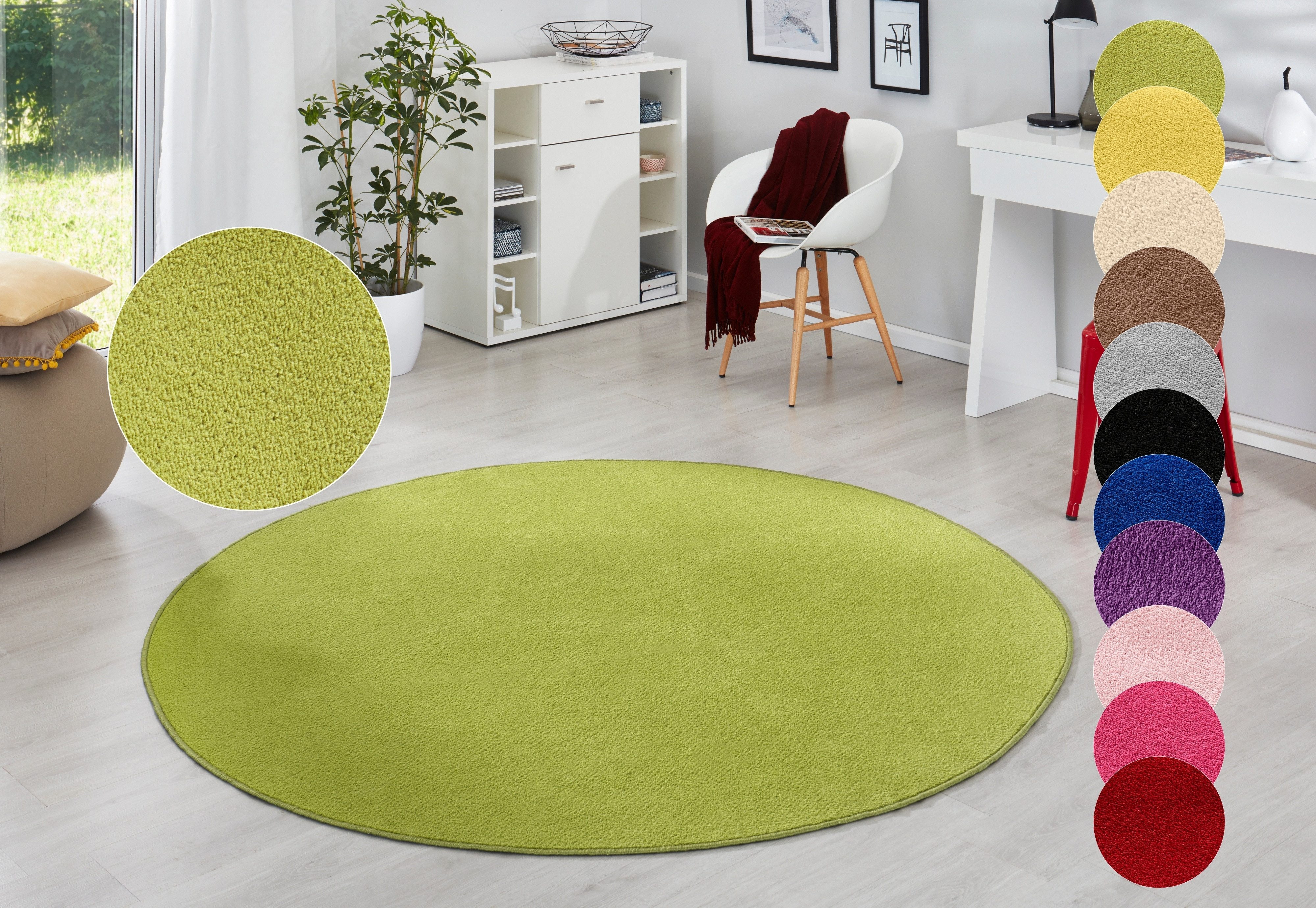 HANSE Home Teppich Fancy, rund, Höhe: günstig online kaufen