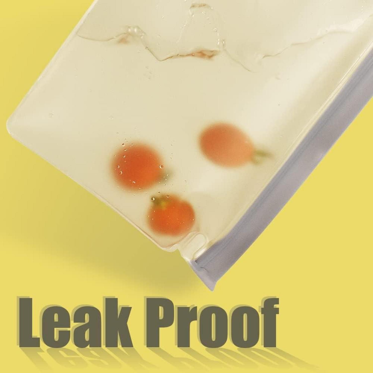 LuxusKollektion Küchenorganizer-Set Wiederverwendbare Aufbewahrungsbeutel Stehbeutel 4 große 4 mittlere