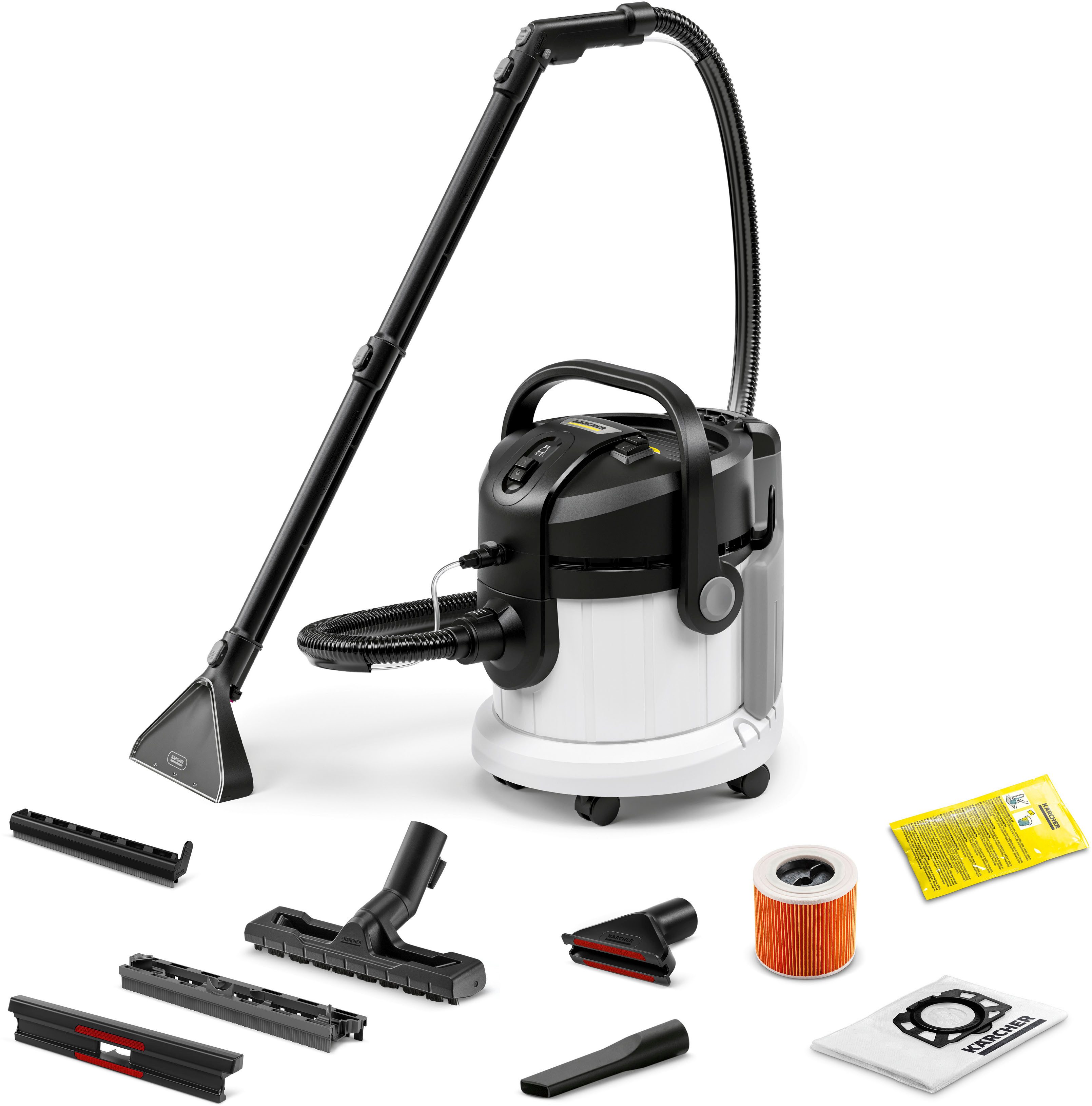 KÄRCHER Wasch-Sauger SE 4, 1000 W, SE 4 Waschsauger, Aktionsradius 8m, Frisch-/Schmutzwassertank 4 l