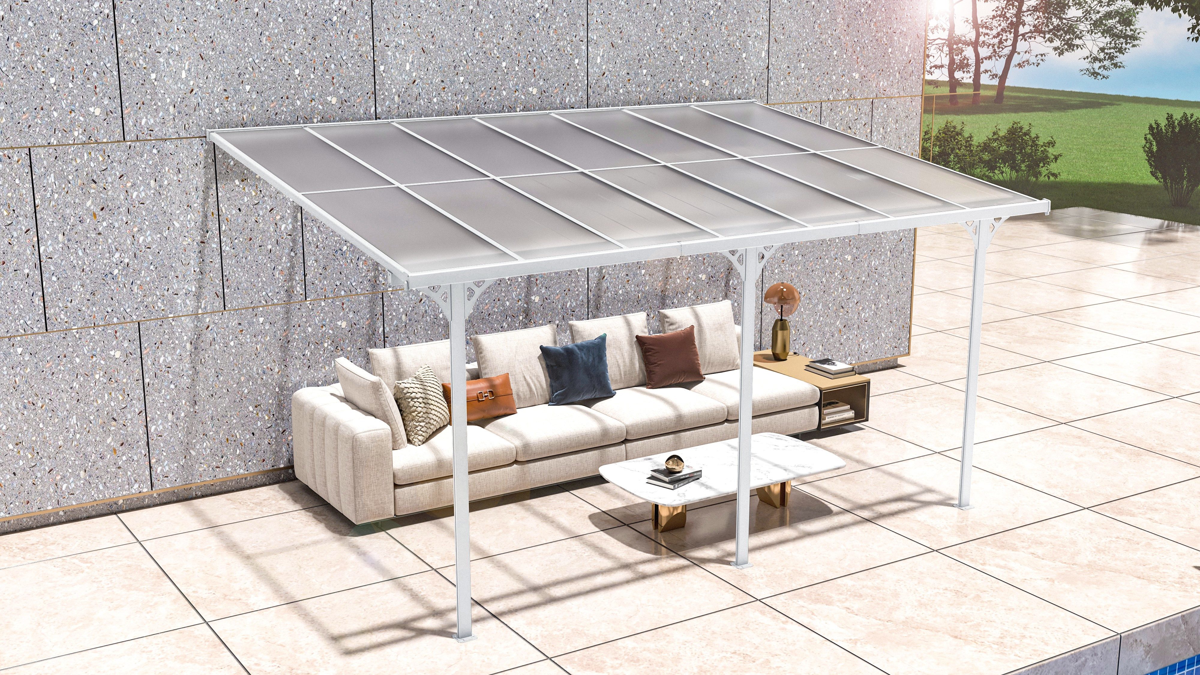 WESTMANN Terrassendach Bruce 435, BxT: 435x300 cm, Bedachung Dachplatten