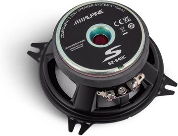 ALPINE S2-S40C 10 cm (4-Zoll) 2-Wege-Komponenten-Lautsprechersystem Auto-Lautsprecher (45 W, 10cm, MAX: 140 Watt)