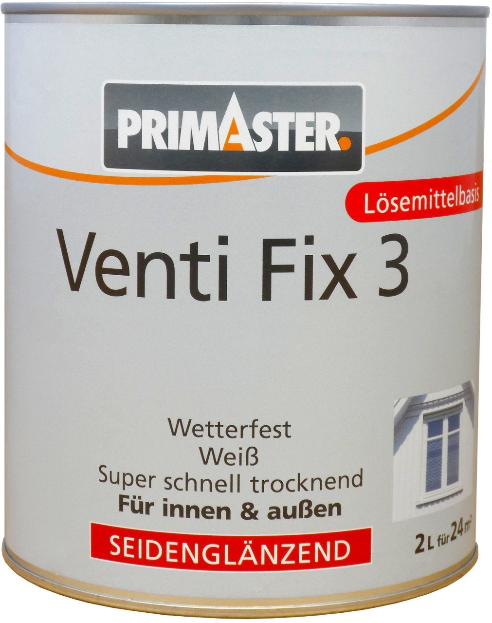 Lack Primaster Venti Fix 3 2 L weiß seidenglänzend