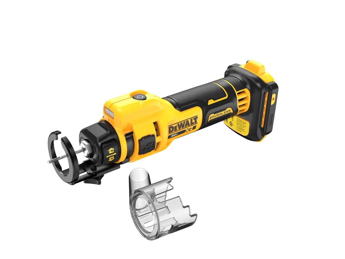 DeWalt Akku-Fräse 18V, Basisv., ohne Akku und Ladegerät, Werkzeugaufnahme: 1/4" und 1/8"