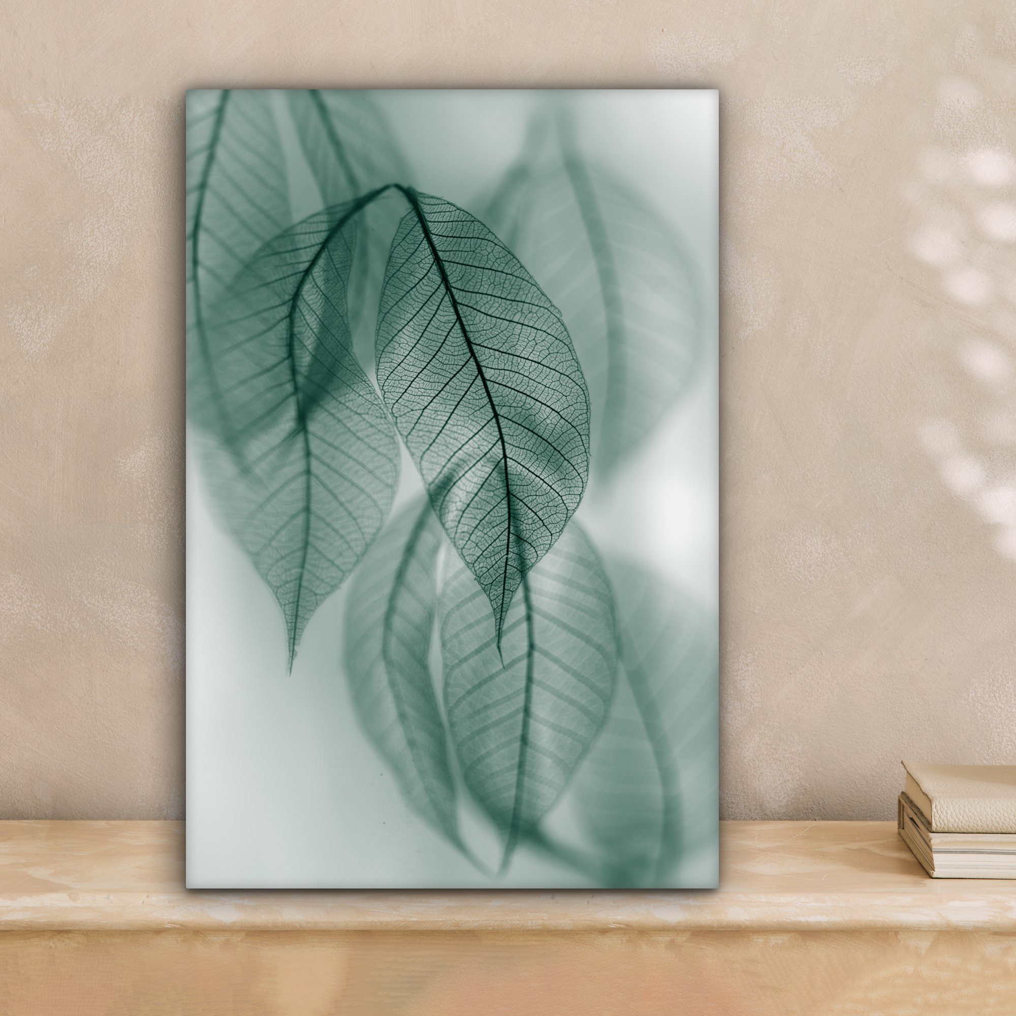 OneMillionCanvasses® Leinwandbild Blätter - Grün - Natur - Stilleben, Fotod günstig online kaufen