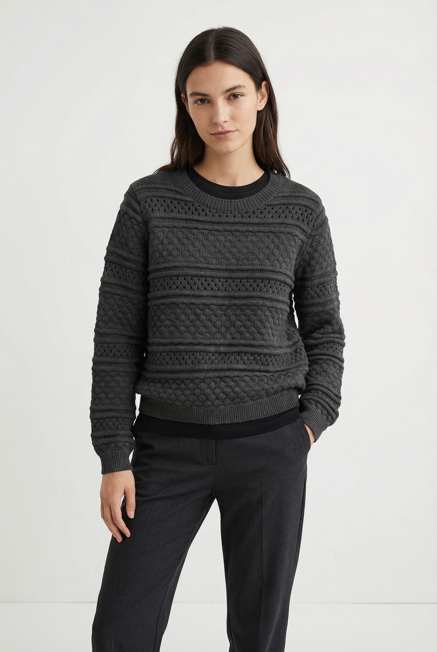 Vero Moda Strickpullover VMLEO LS O-NECK PULLOVER BF