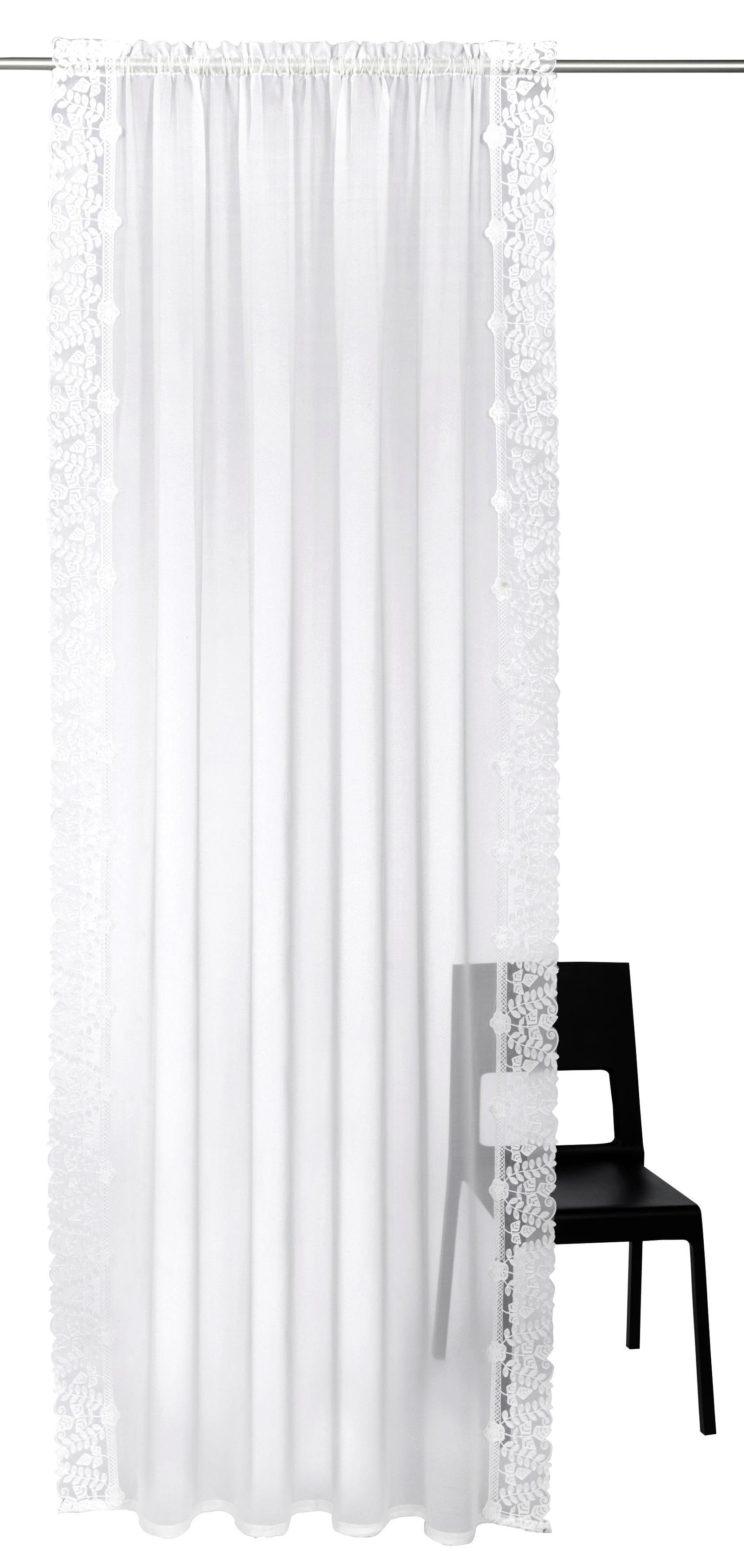 Home affaire Gardine Lea, Stangendurchzug (1 günstig online kaufen