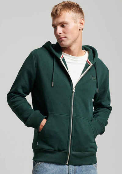 Superdry Kapuzensweatjacke ESSENTIAL LOGO ZIP HOODIE