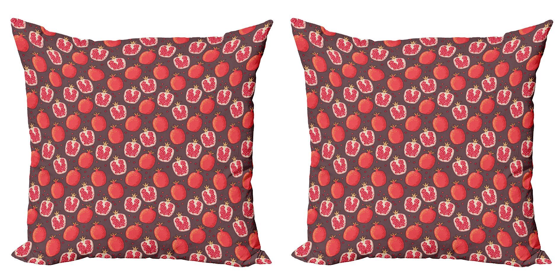 Kissenbezüge Modern Accent Abakuhaus Obst (2 Digitaldruck, und Stück), seine Doppelseitiger Samen Granatapfel
