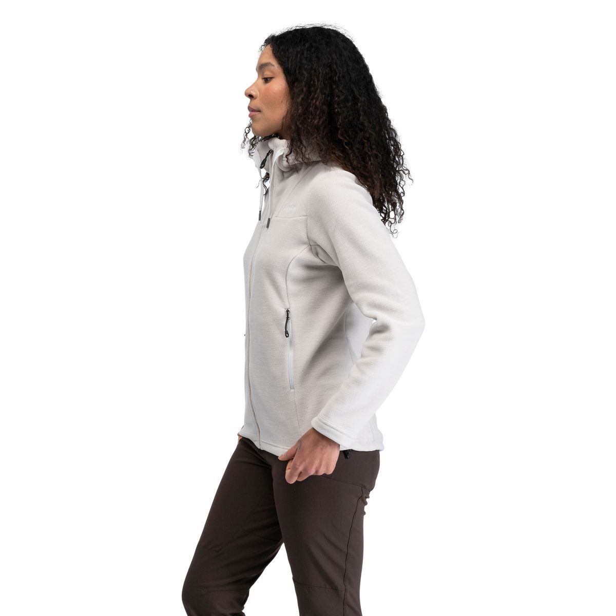 Bergans Fleecejacke Hareid Fleece Hood Jacket Women Wärmende Fleecejacke aus recyceltem Polartec® für vielseitigen