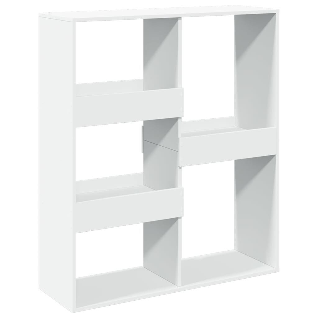 vidaXL Bücherregal Raumteiler Weiß 100x33x115 cm Holzwerkstoff, 1-tlg.