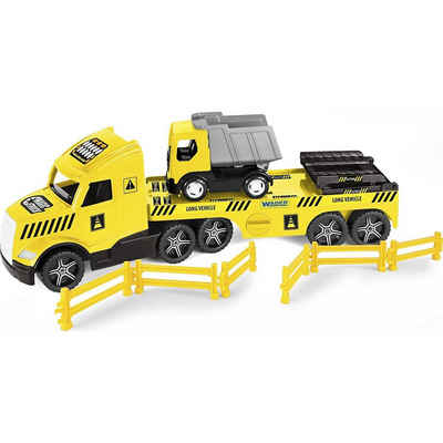 WADER QUALITY TOYS Outdoor-Spielzeug »Magic Truck Technic Abschleppwagen mit Kipper«