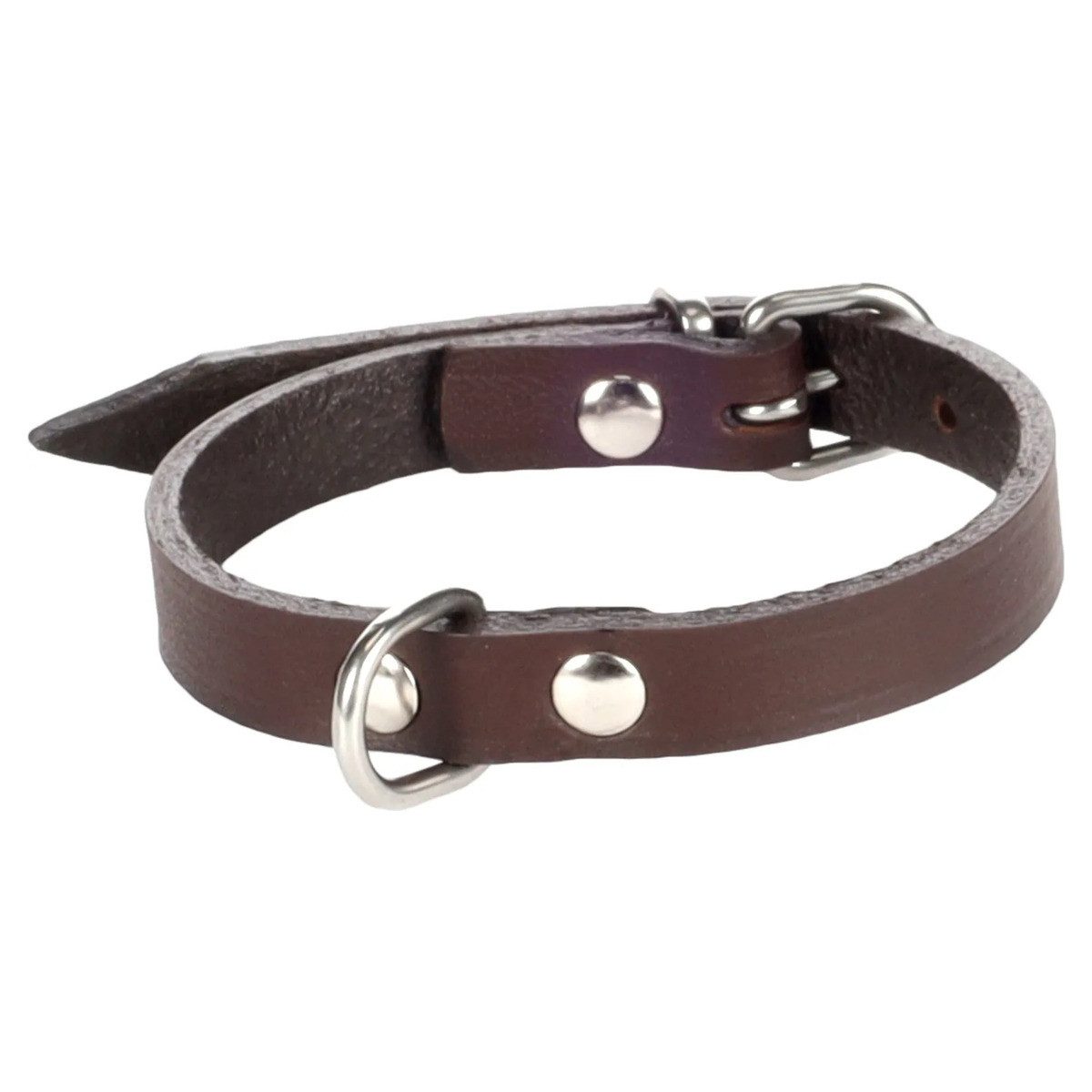 Flamingo Hunde-Halsband Seattle Halsband dunkelbraun