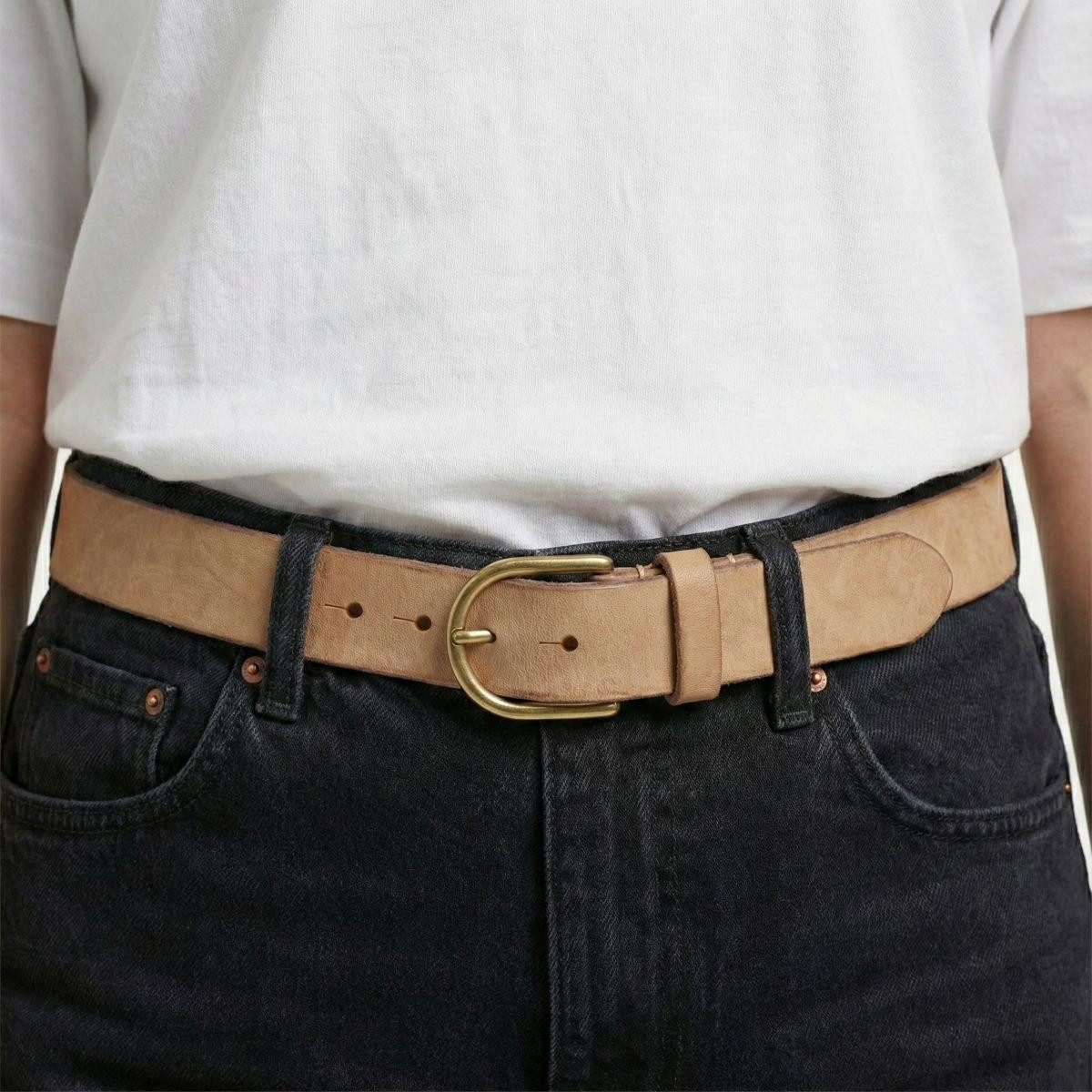 BELTINGER Ledergürtel Damen-Gürtel aus weichem Vollrindleder Vintage-Look 4 cm - Jeans-Gürte (1-St)