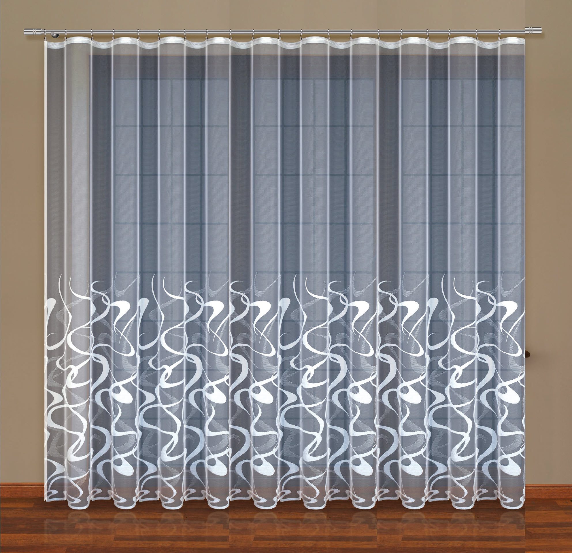 HAFT Gardine mit Kräuselband Flamme Muster 21998, Store günstig online kaufen