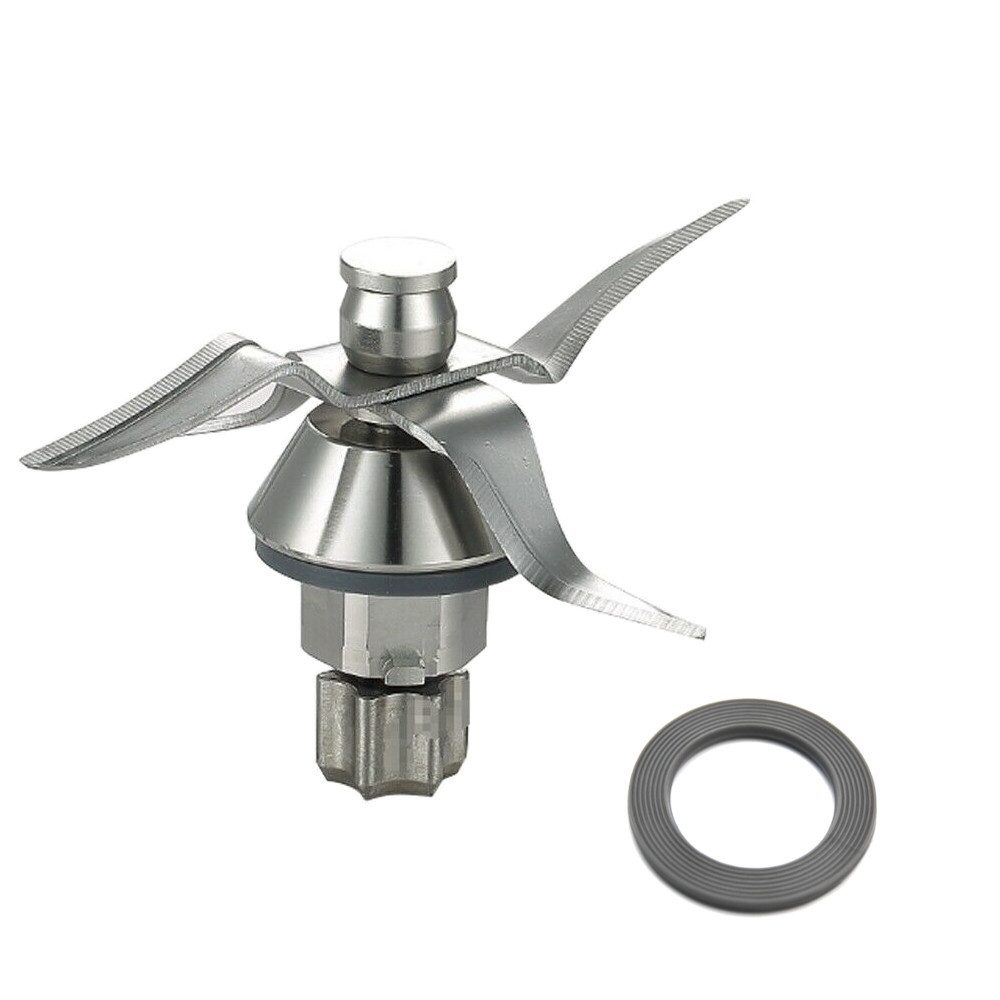 Trade-Shop Flügelmesser Messer Mixmesser passend für Vorwerk Thermomix TM31 TM 31, Zubehör für 47945-BH-1 10031349 Küchenmaschine mit Dichtung, Ersatz Zubehör / Messer mit 4 Klingen / Ultrascharf / Edelstahl