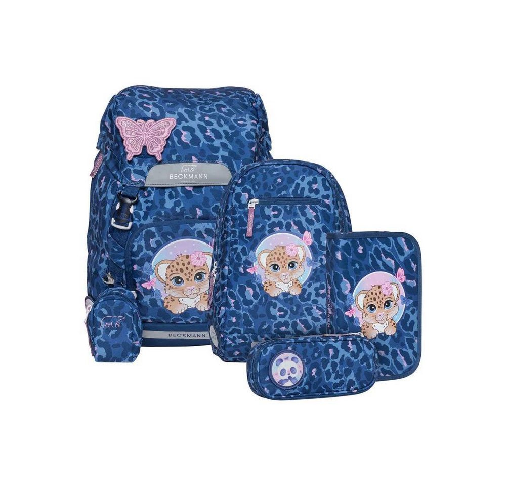 Beckmann Schulranzen Classic (6tlg., inkl. Sportrucksack, Federmäppchen, Schlamperrolle und Buttons)