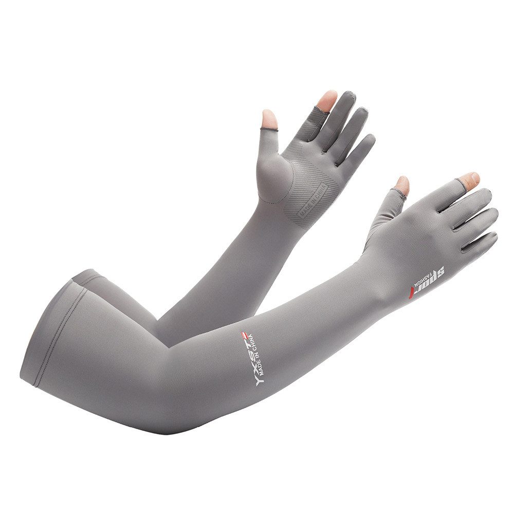 nsihing Armlinge Unisex-Sonnenschutzstulpen mit halben Fingern,Fingerlinge tragen Schutz Ärmel Atmungsaktiv mit kühlendem Effekt für Outdoor