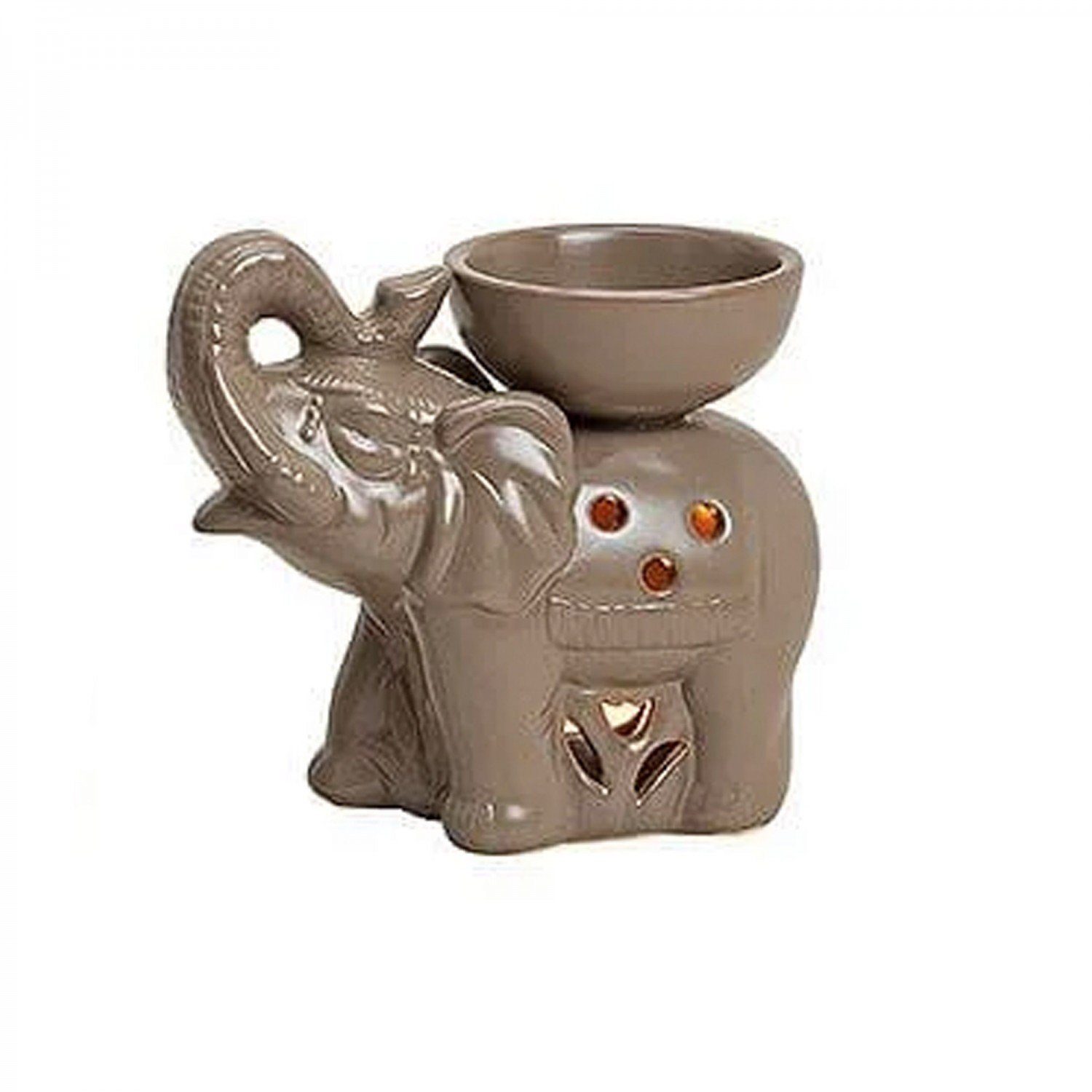 mitienda Duftlampe braun Duftlampe Elefant Keramik aus