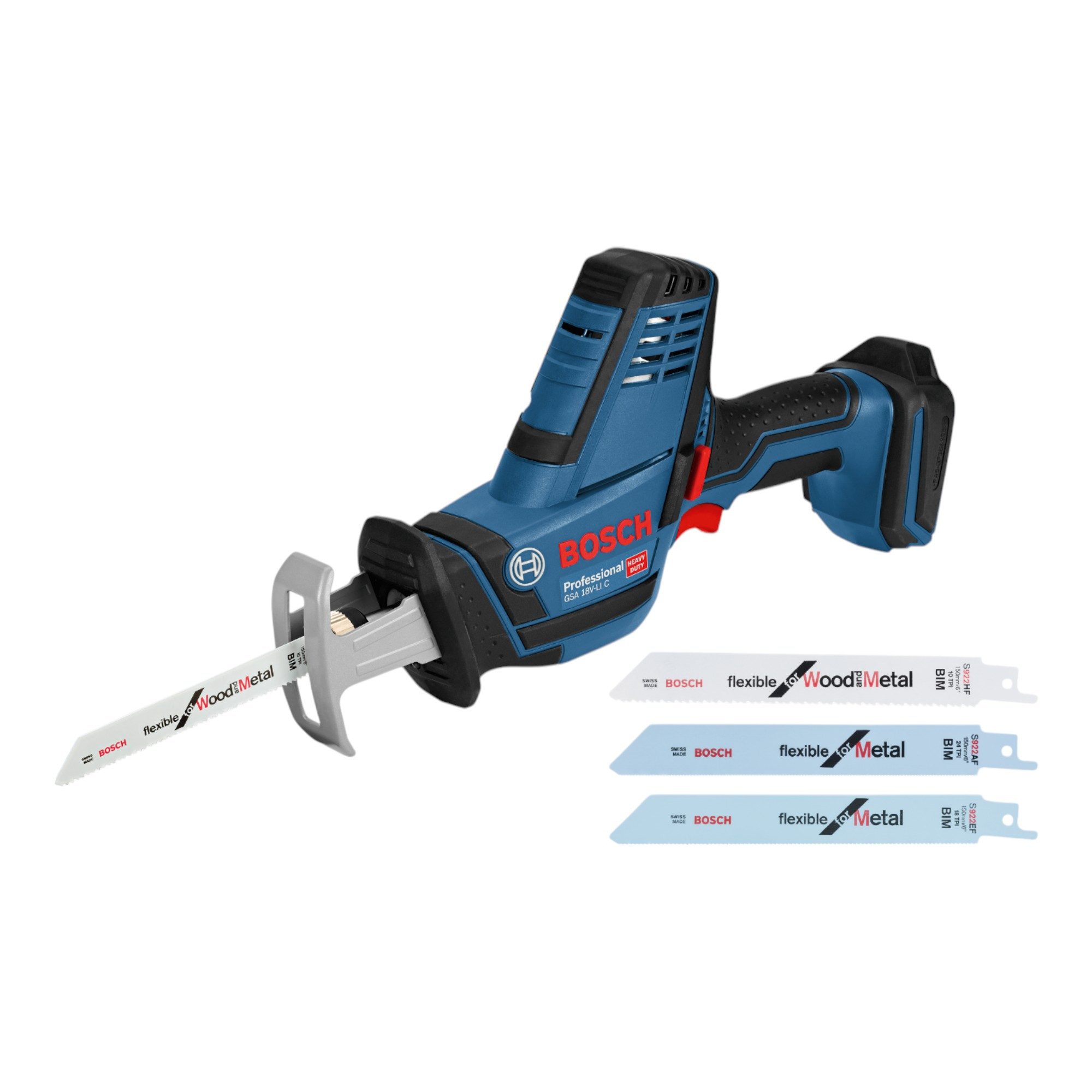 Bosch Professional Akku-Reciprosäge GSA 18V-LI C Professional Akku Reciprosäge Säbelsäge 18 V Solo