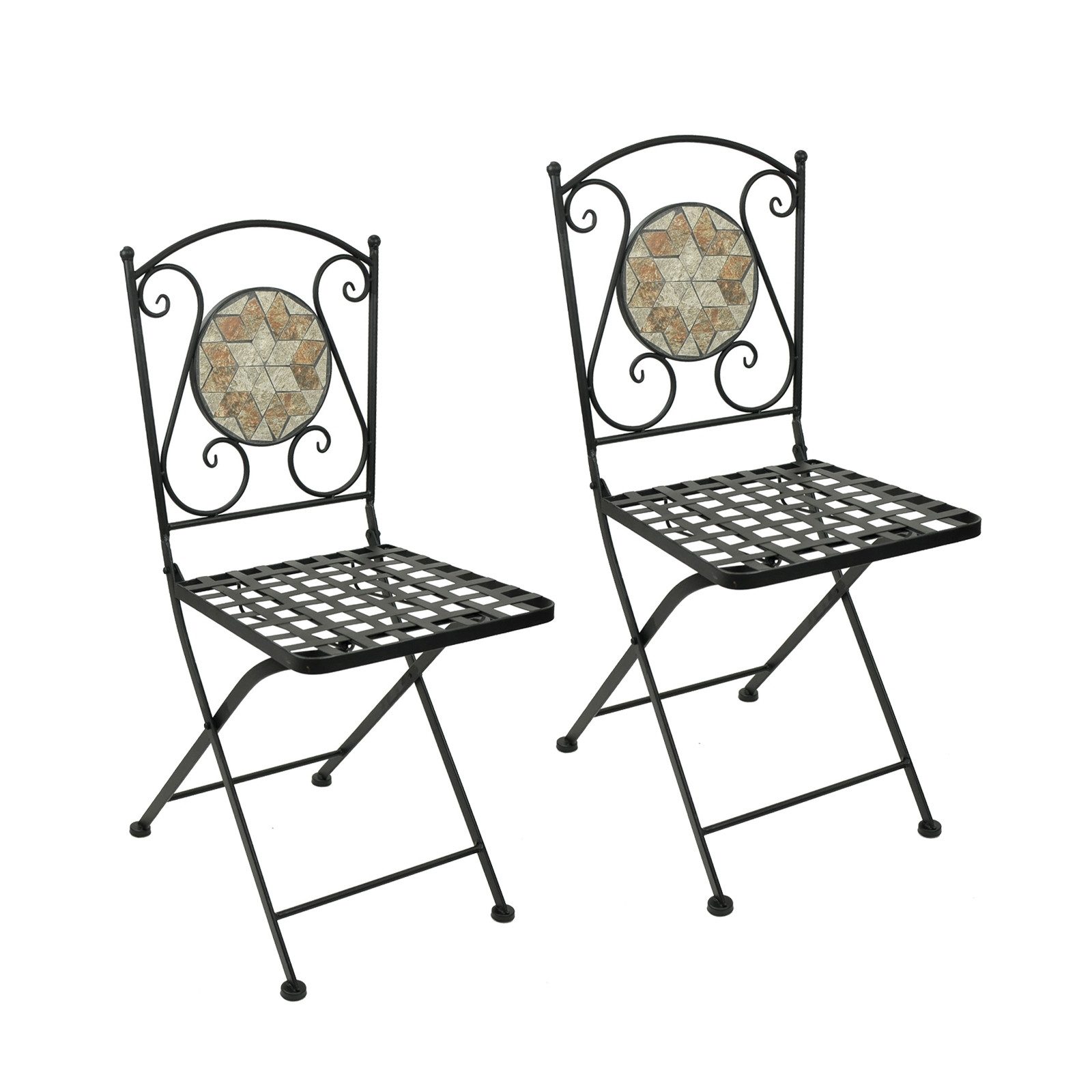 HTI-Line Gartenstuhl Metallstuhl 2er Set Marokko günstig online kaufen