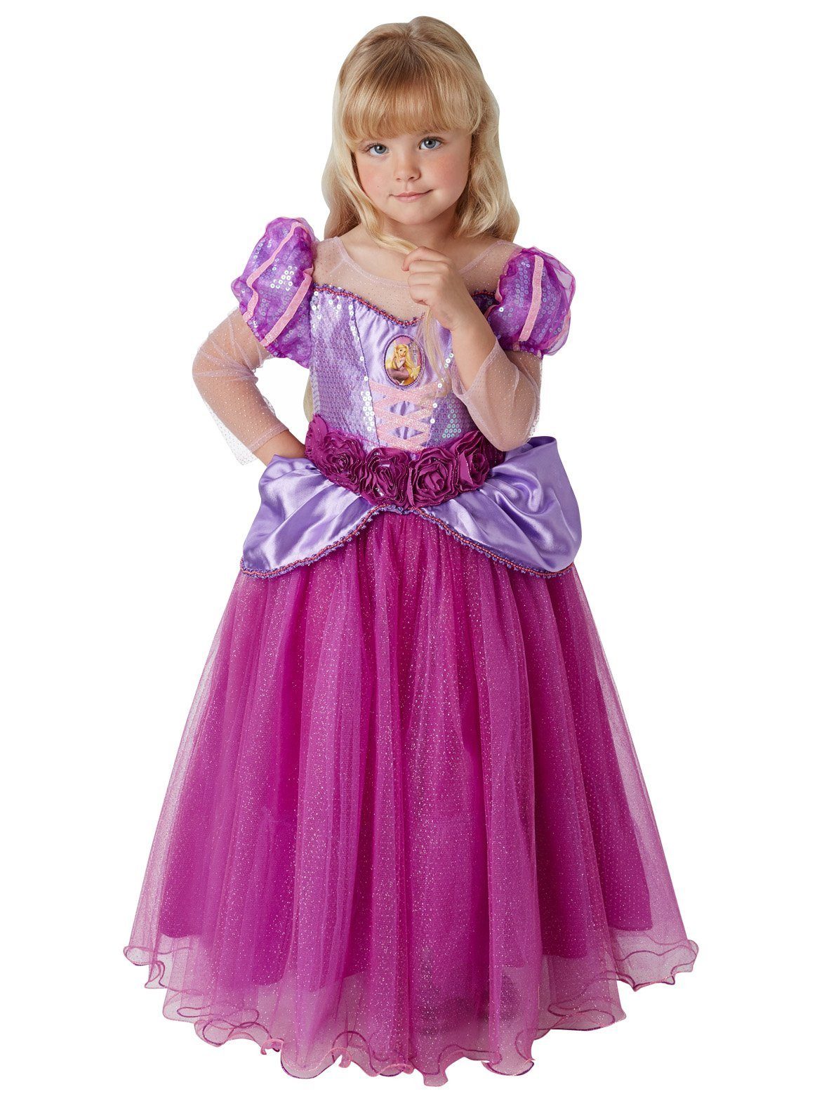 Rubie´s Kostüm Disney Prinzessin Rapunzel Tüllkleid für Kinder, Klassische Märchenprinzessin aus dem Disney Universum