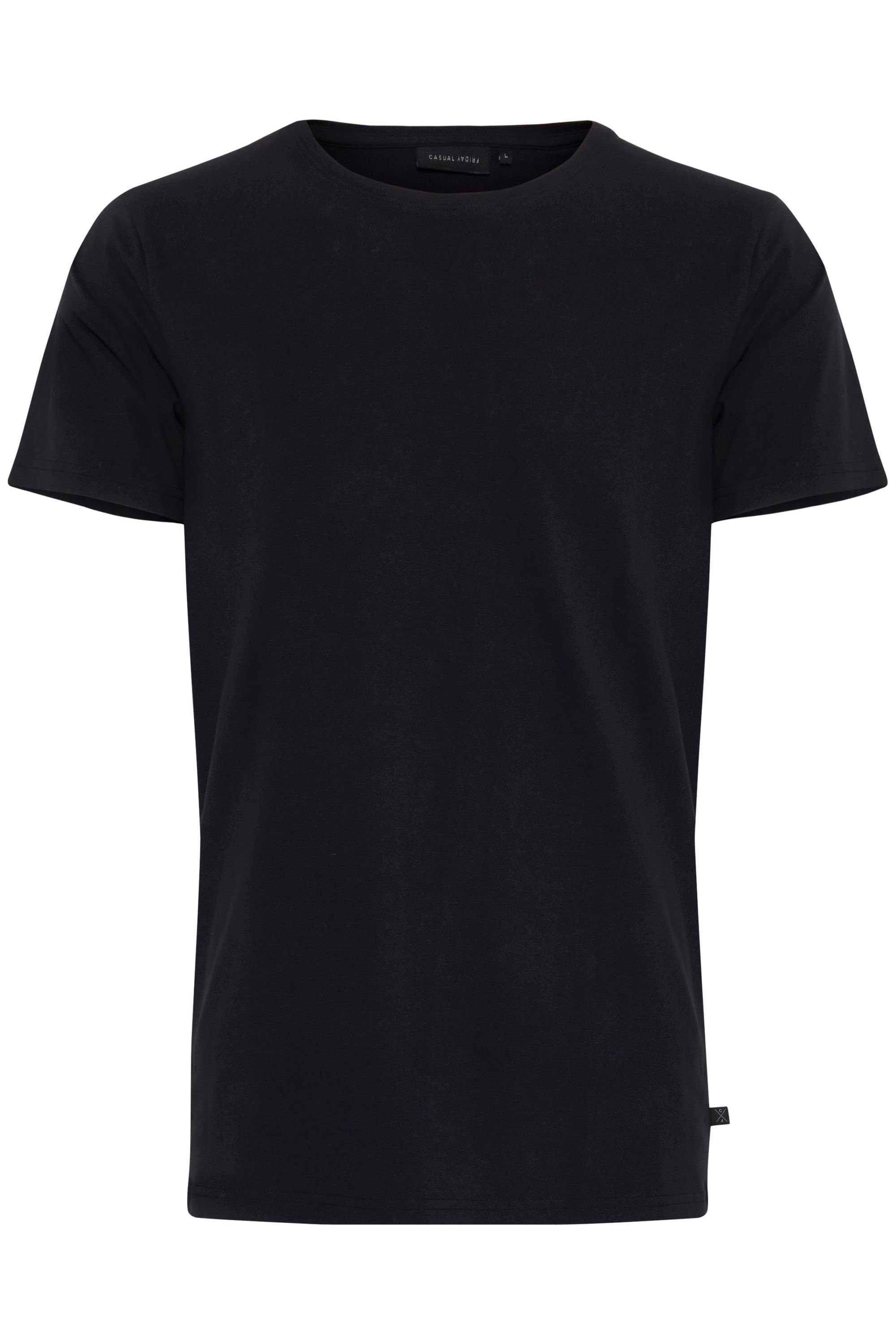 Casual Friday Black super CFDavid - 20503063 (50003) mit Shirt Klassisches T-Shirt Passform