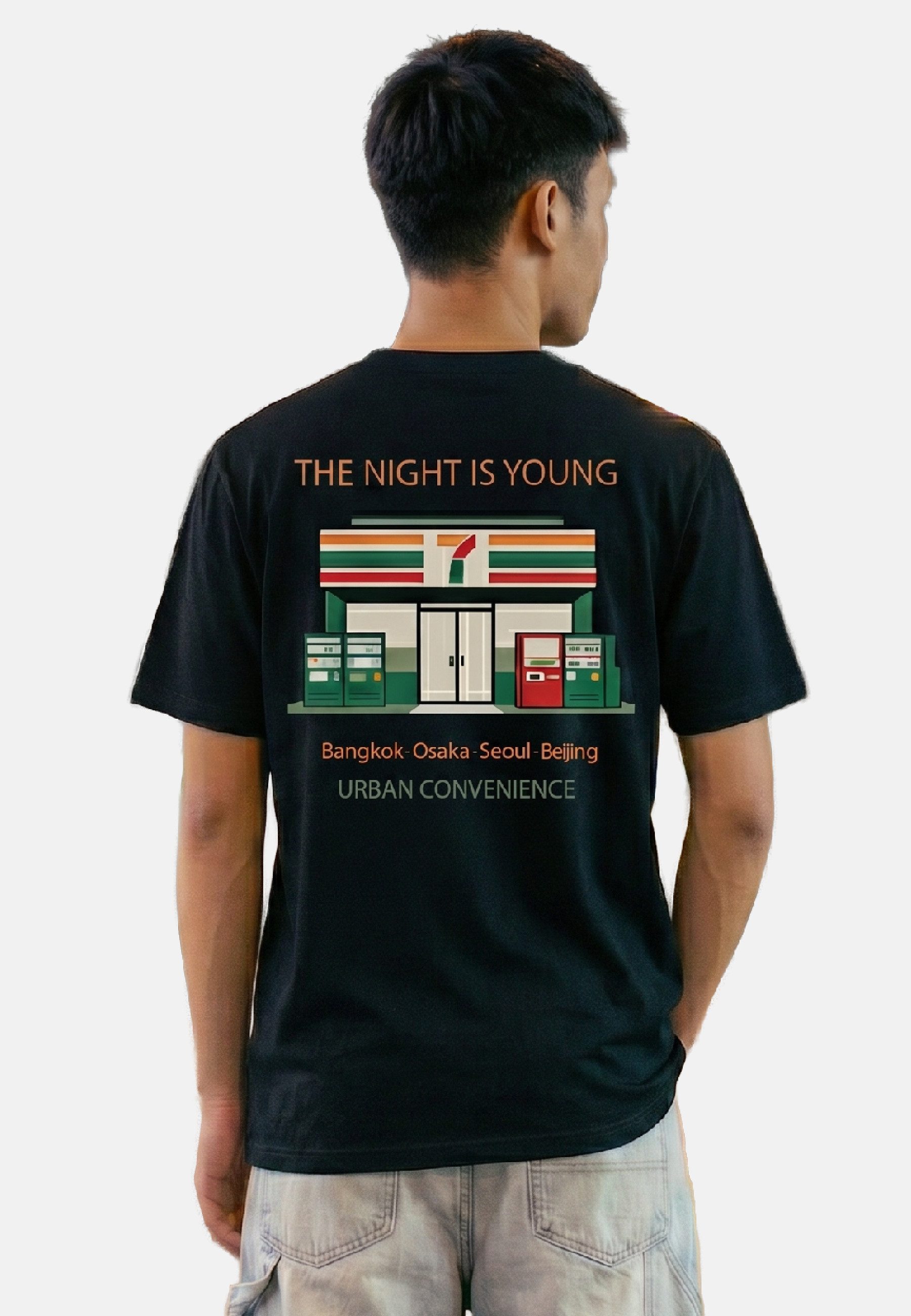 RoamLikeSummer T-Shirt The Night Is Young (kein Set) Bio-Baumwolle