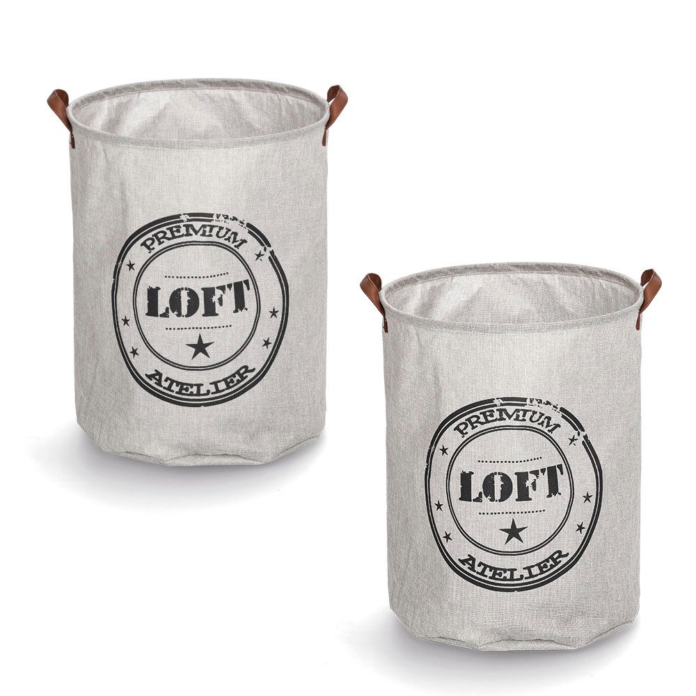 Zeller Present Wäschekorb, platzsparend verstaubar, Loft-Design, günstig online kaufen