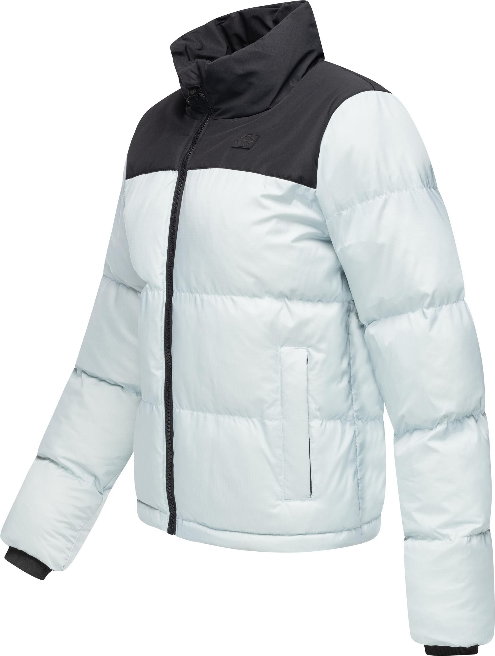 Ragwear Steppjacke Serah stylische Damen Winterjacke im Colourblocking-Design