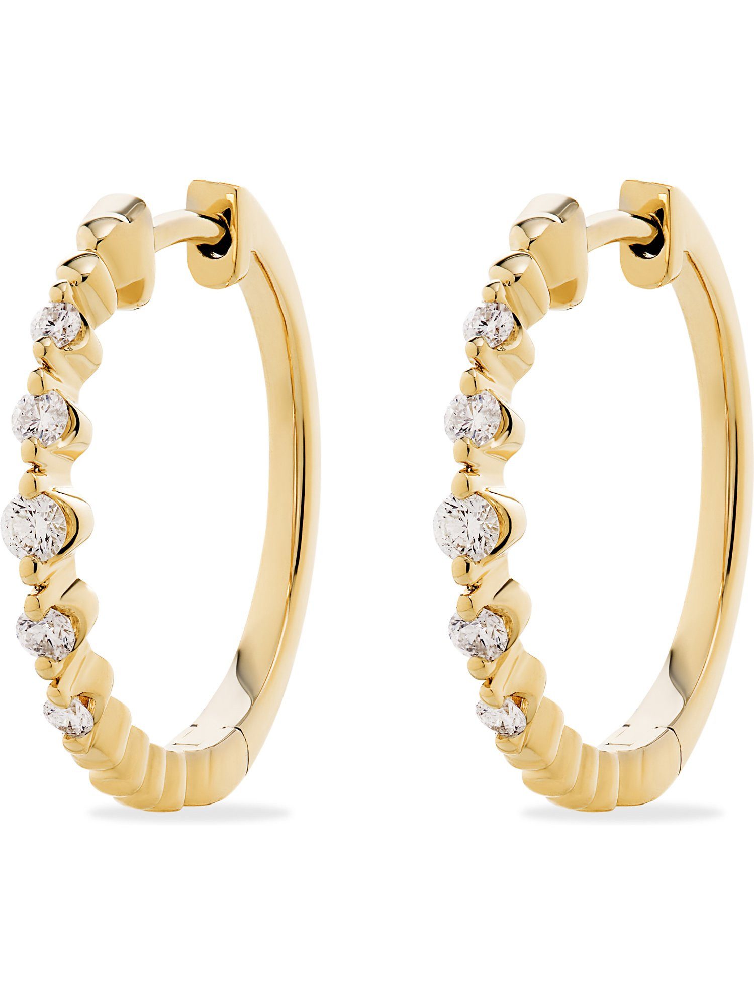 CHRIST Paar Ohrhänger CHRIST Damen-Ohrhänger 585er Gelbgold 2 Diamant