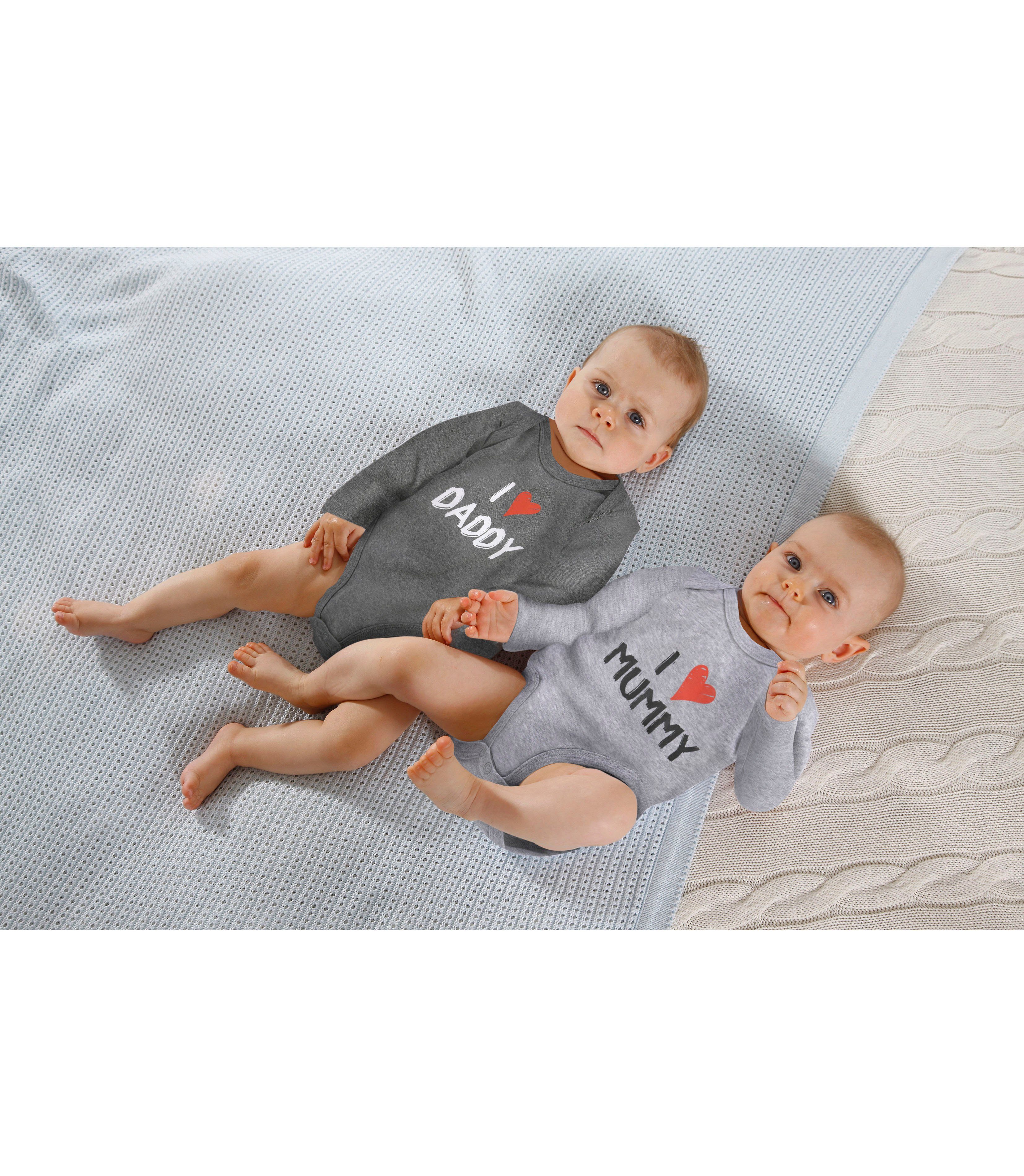 Klitzeklein Langarmbody Mummy & Daddy (Packung) aus Bio-Baumwolle