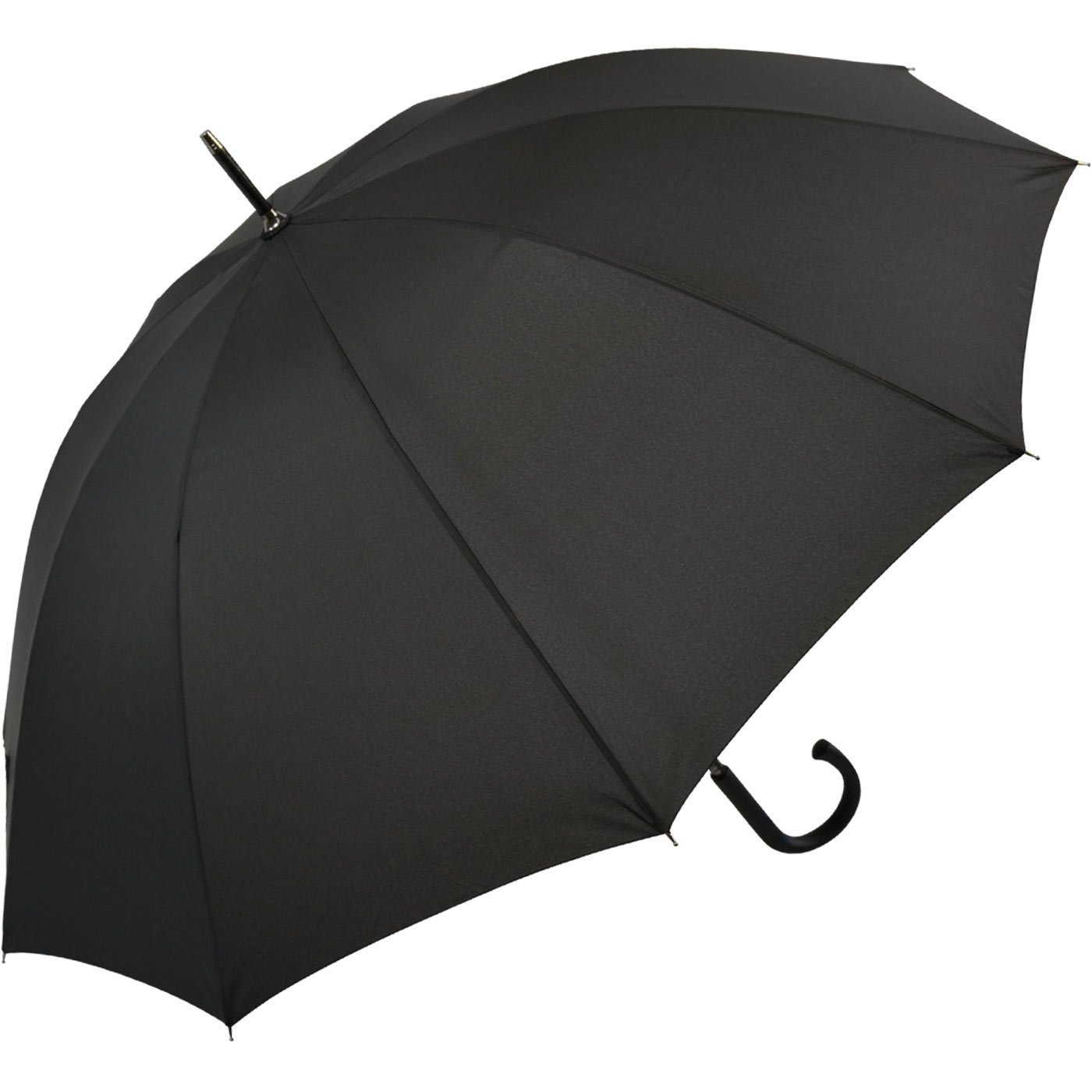 für besonders zwei Partnerschirm Schirm Fiberglas RHG, XXL Impliva schwarz Personen 10-teilig Regenschirm stabiler Falcone®