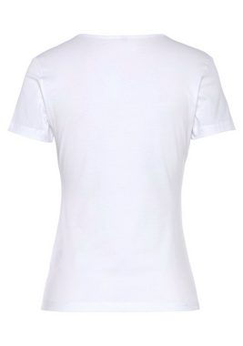 HUGO T-Shirt (Packung, 2-tlg., 2er-Pack) mit vertikalem Logodruck