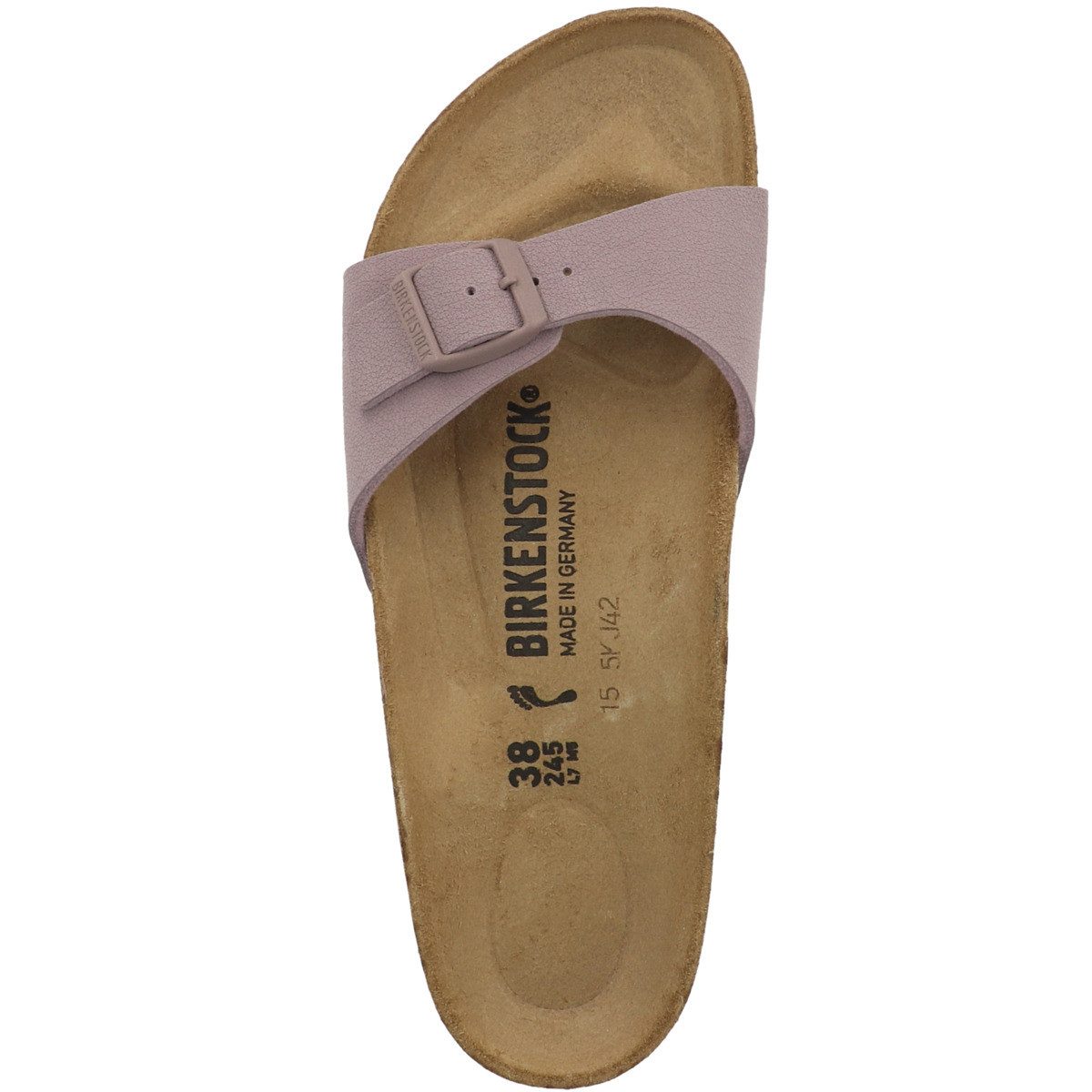 Birkenstock Madrid Birko-Flor Nubuk schmal Unisex Erwachsene Pantolette Hausschuhe, Sandaletten, Mules, Pantoffeln, Slipper