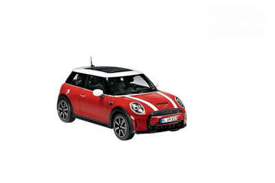 MINI Modellauto MINI Cooper SE Miniatur 1:18 Sammlermodell Chilid Red Rot Modellauto, (1-tlg)