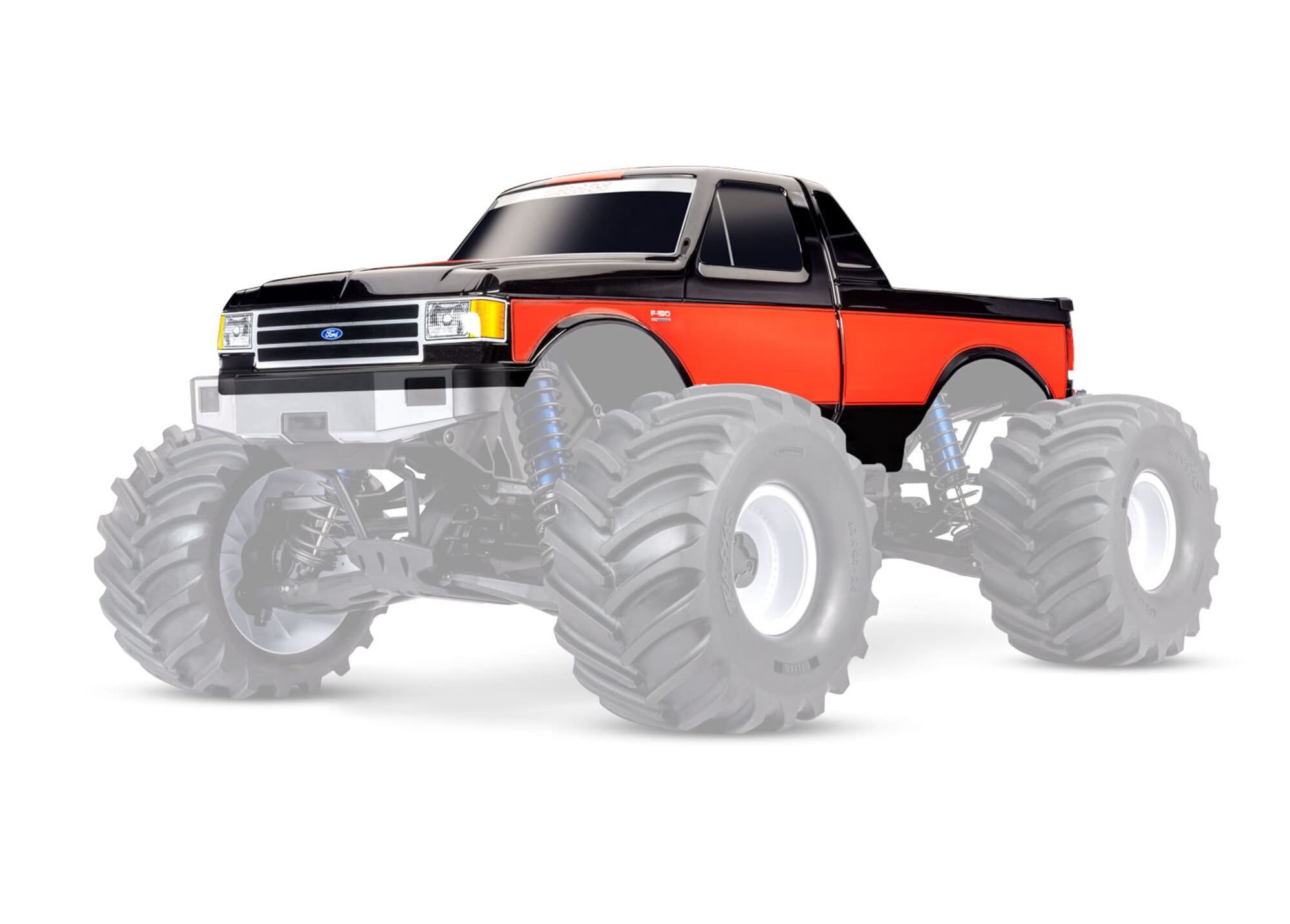 Traxxas RC-Buggy Karosserie X-Maxx-MT Ford F150 schwarz mit Aufkleber