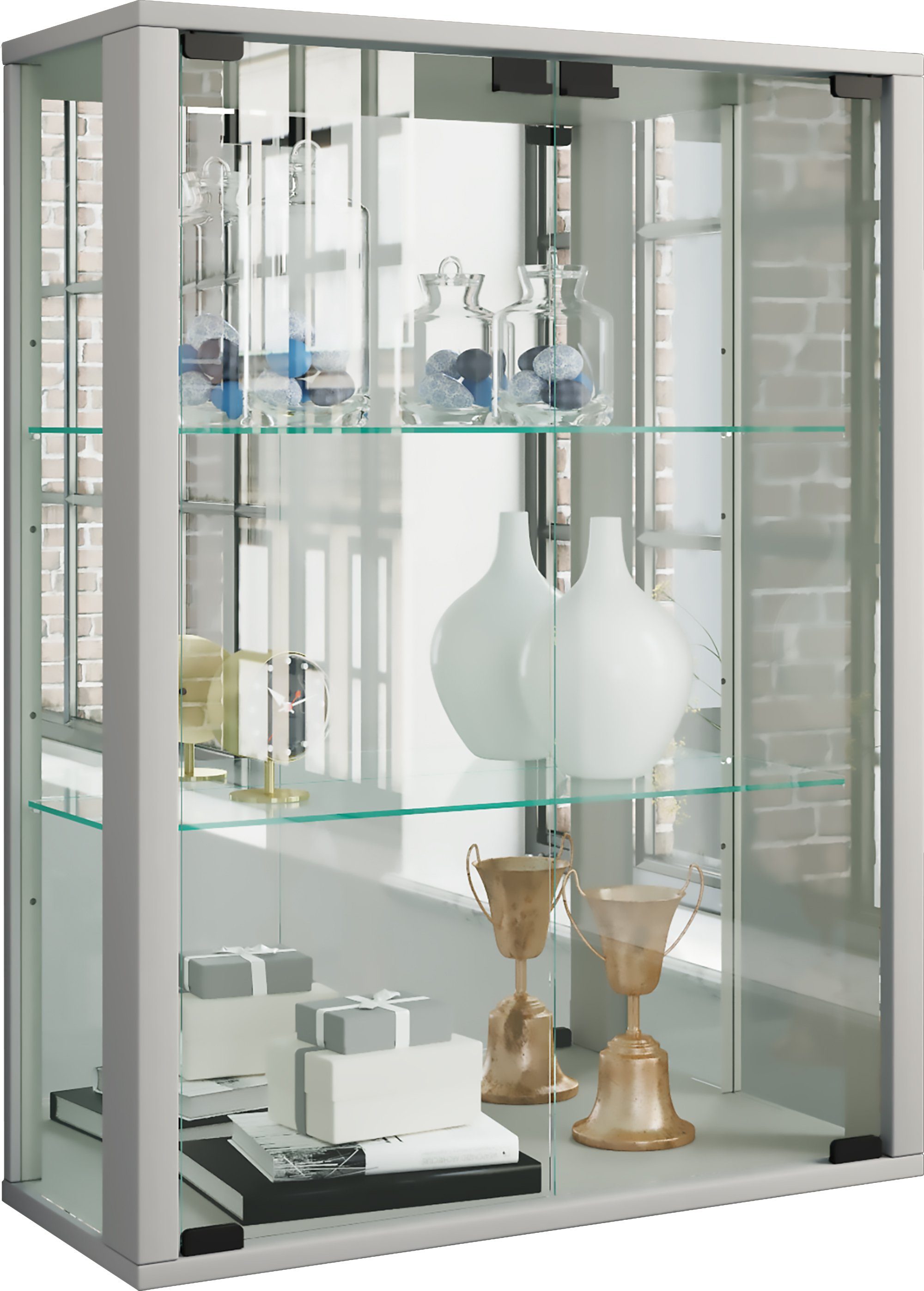 VCM Hängevitrine Wandvitrine Hängevitrine Glasvitrine Udina günstig online kaufen