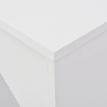 vidaXL Esstisch Bartisch mit Beweglichem Regal Weiß 138x39x110 cm (1-St)