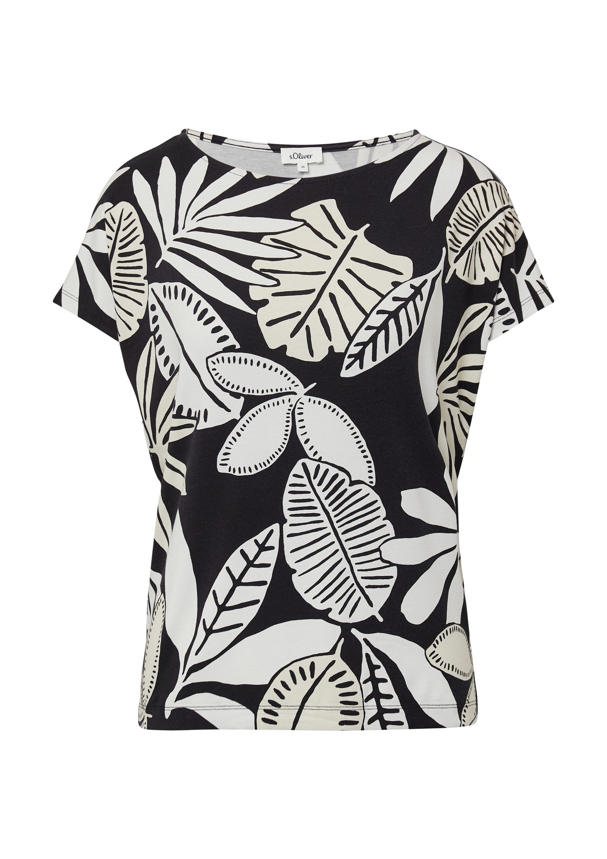 s.Oliver Kurzarmshirt T-Shirt (1-tlg) günstig online kaufen